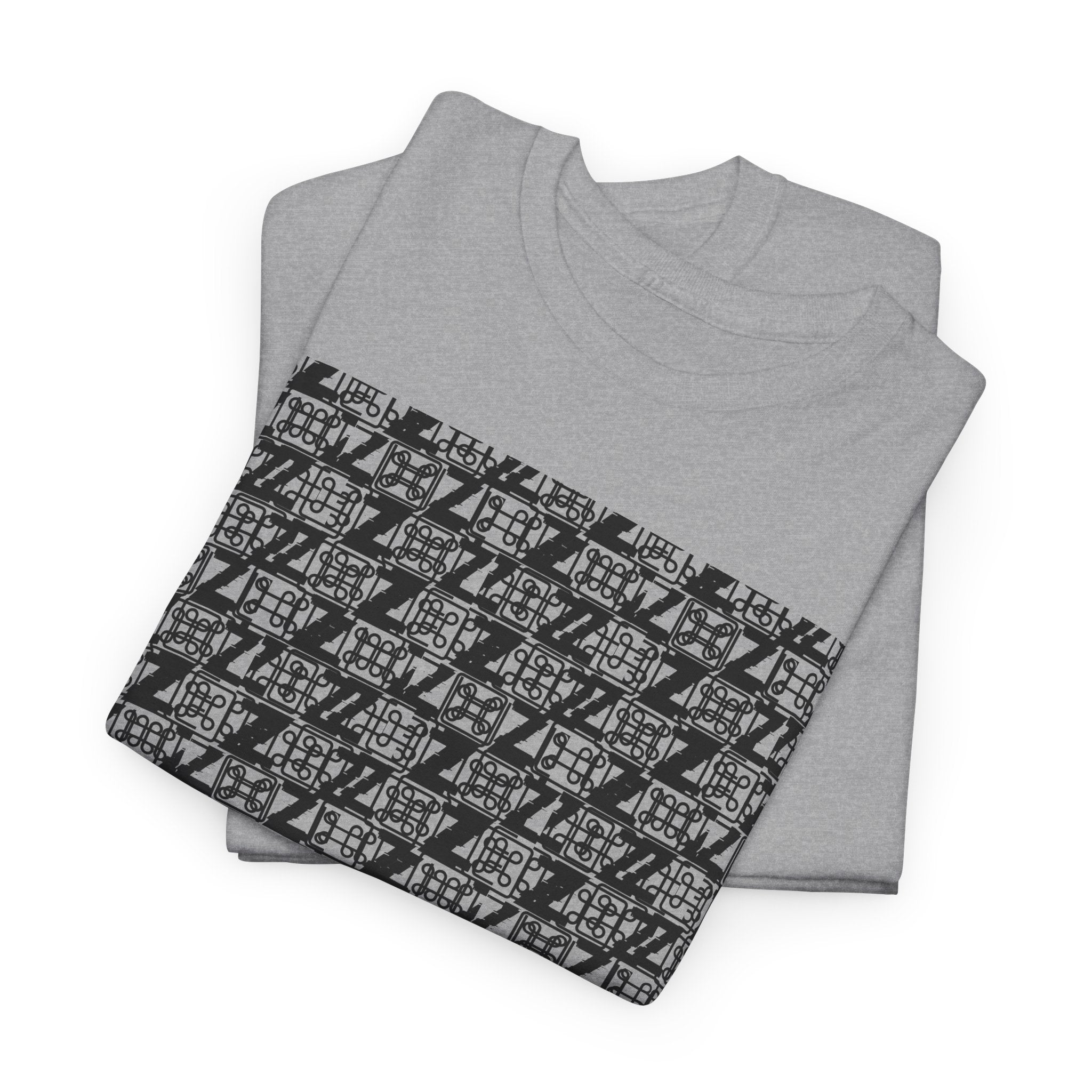 Command Z Pattern 'UN DO' Graphic T-Shirt — Monochrome Repeat Logo Tee - Justice Candy Apparel