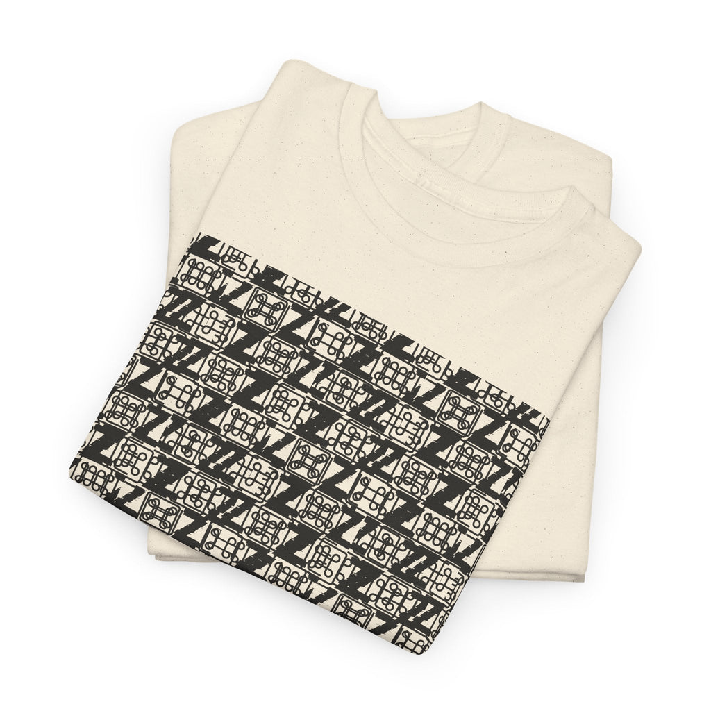 Command Z Pattern 'UN DO' Graphic T-Shirt — Monochrome Repeat Logo Tee - Justice Candy Apparel