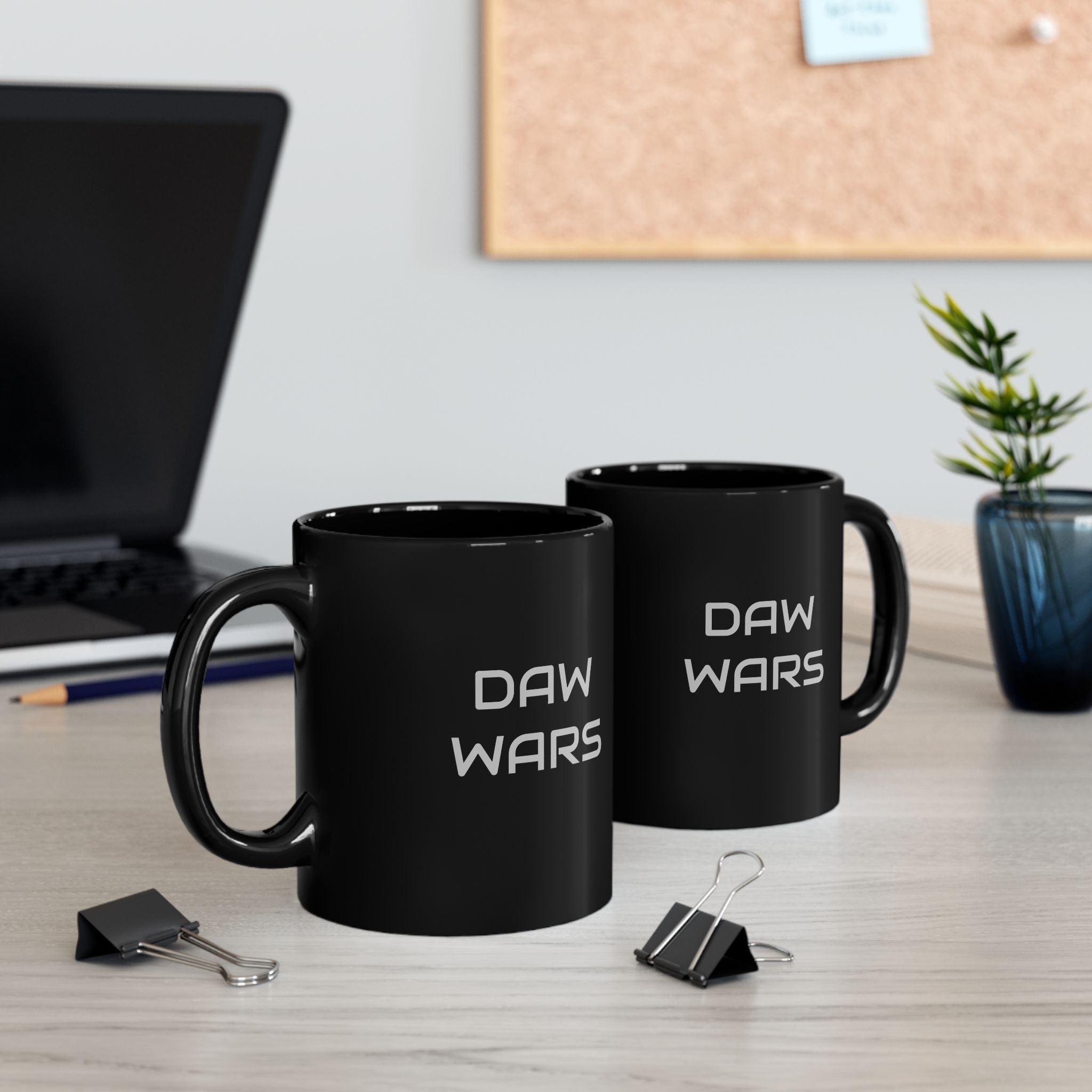 DAW WARS design Black Mug (11oz) - Justice Candy Apparel