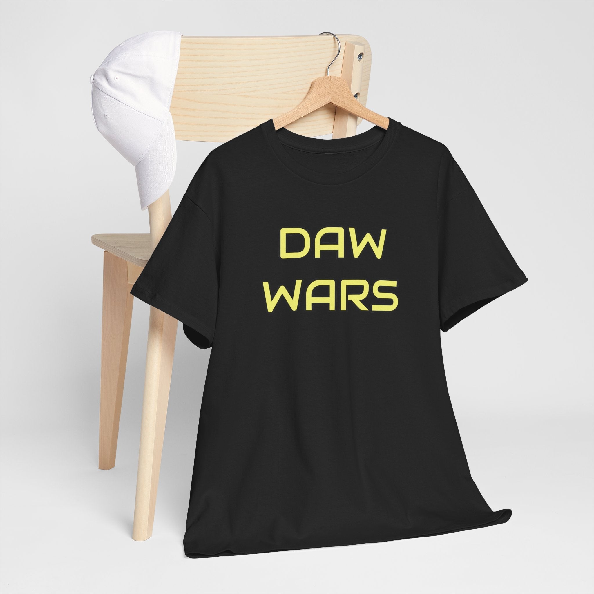 DAW Wars - Yellow Logo - Unisex Heavy Cotton Tee - Justice Candy Apparel