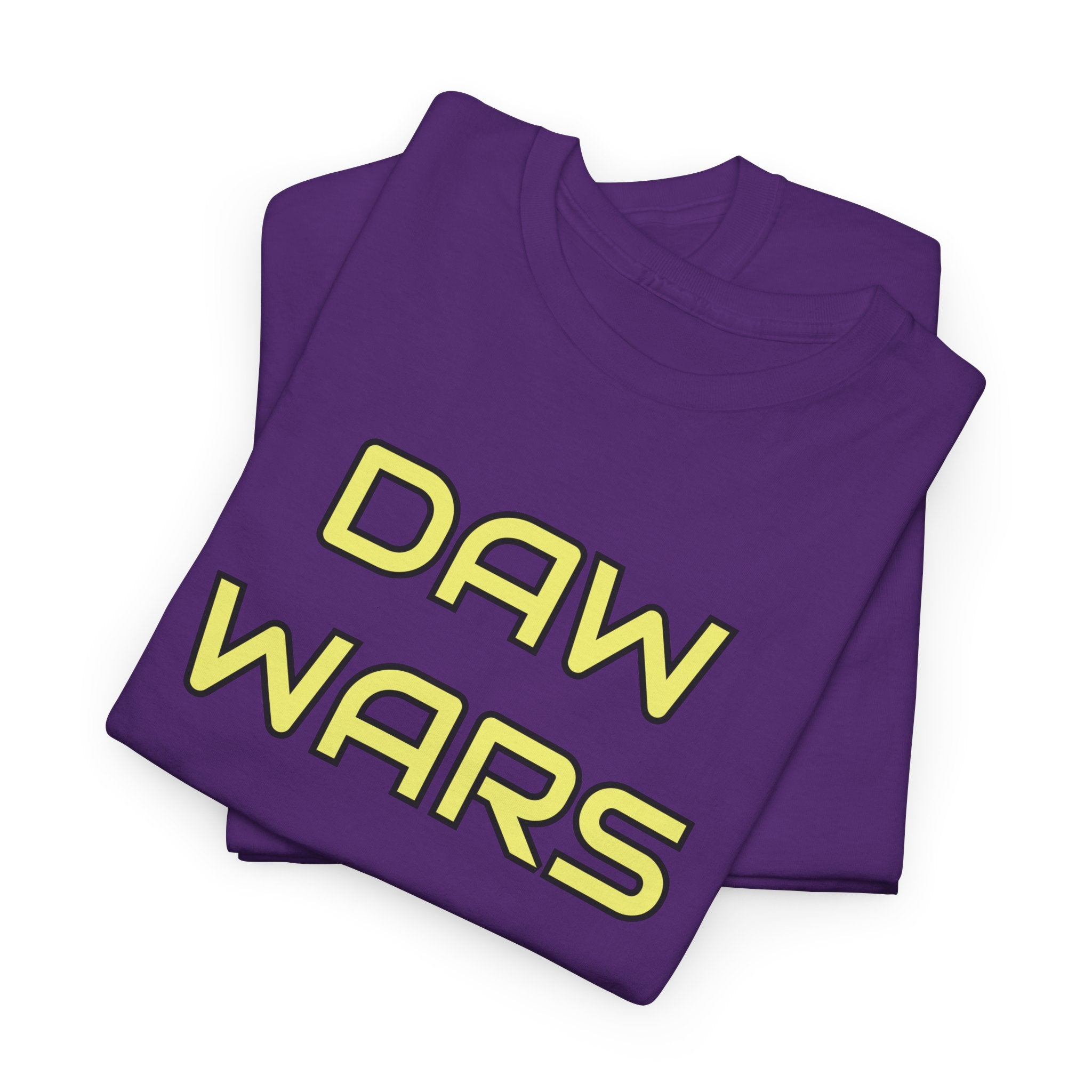 DAW Wars - Yellow Logo - Unisex Heavy Cotton Tee - Justice Candy Apparel
