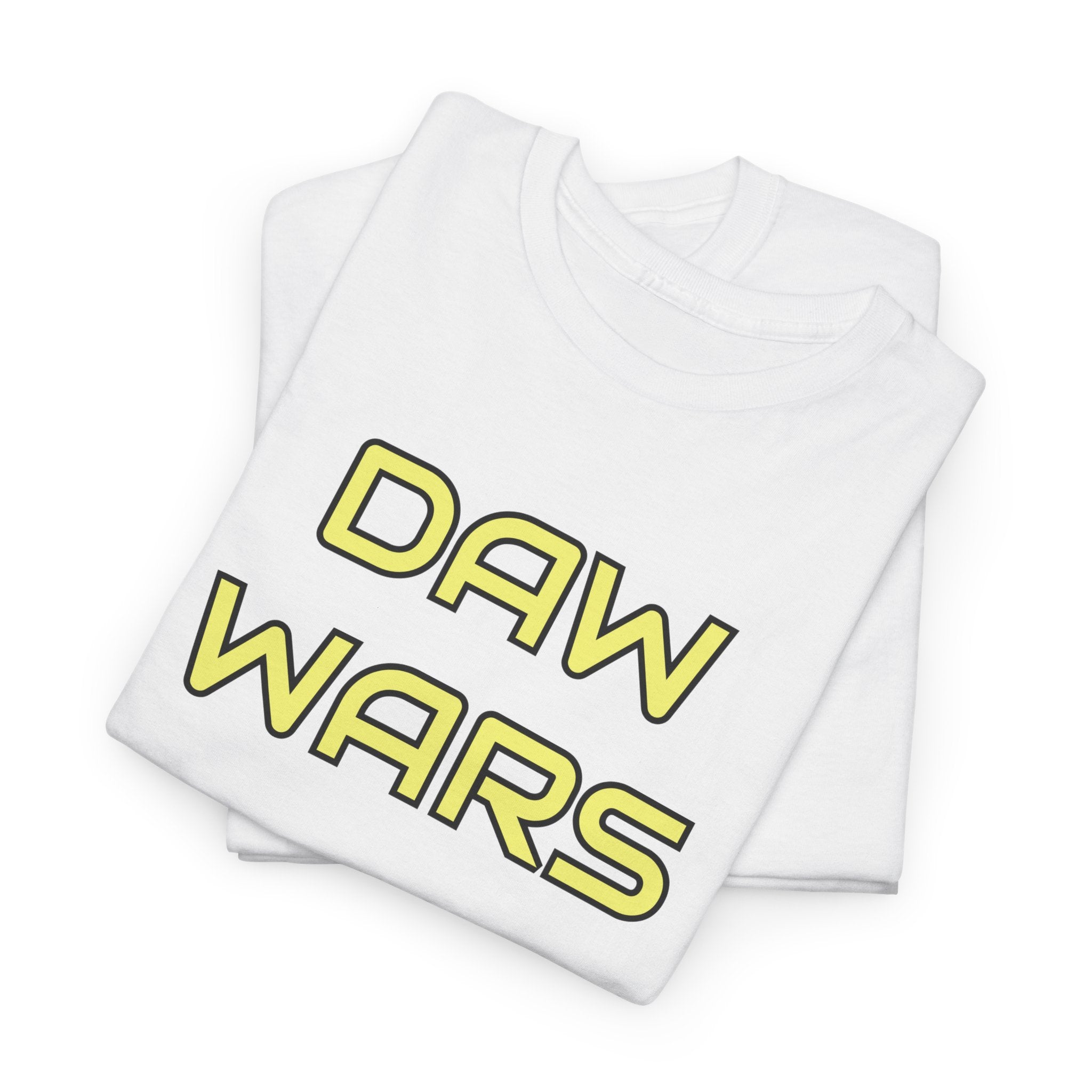 DAW Wars - Yellow Logo - Unisex Heavy Cotton Tee - Justice Candy Apparel