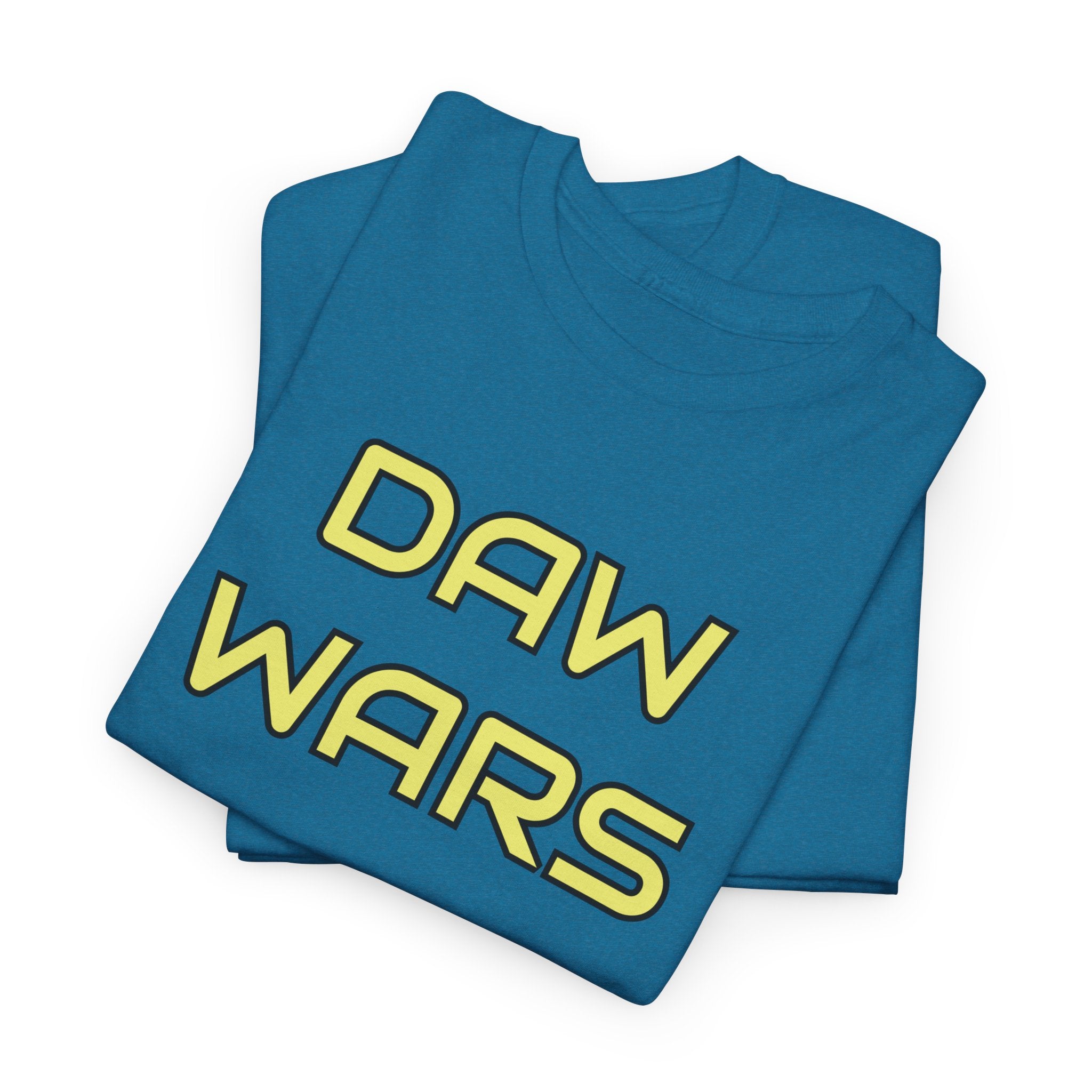 DAW Wars - Yellow Logo - Unisex Heavy Cotton Tee - Justice Candy Apparel