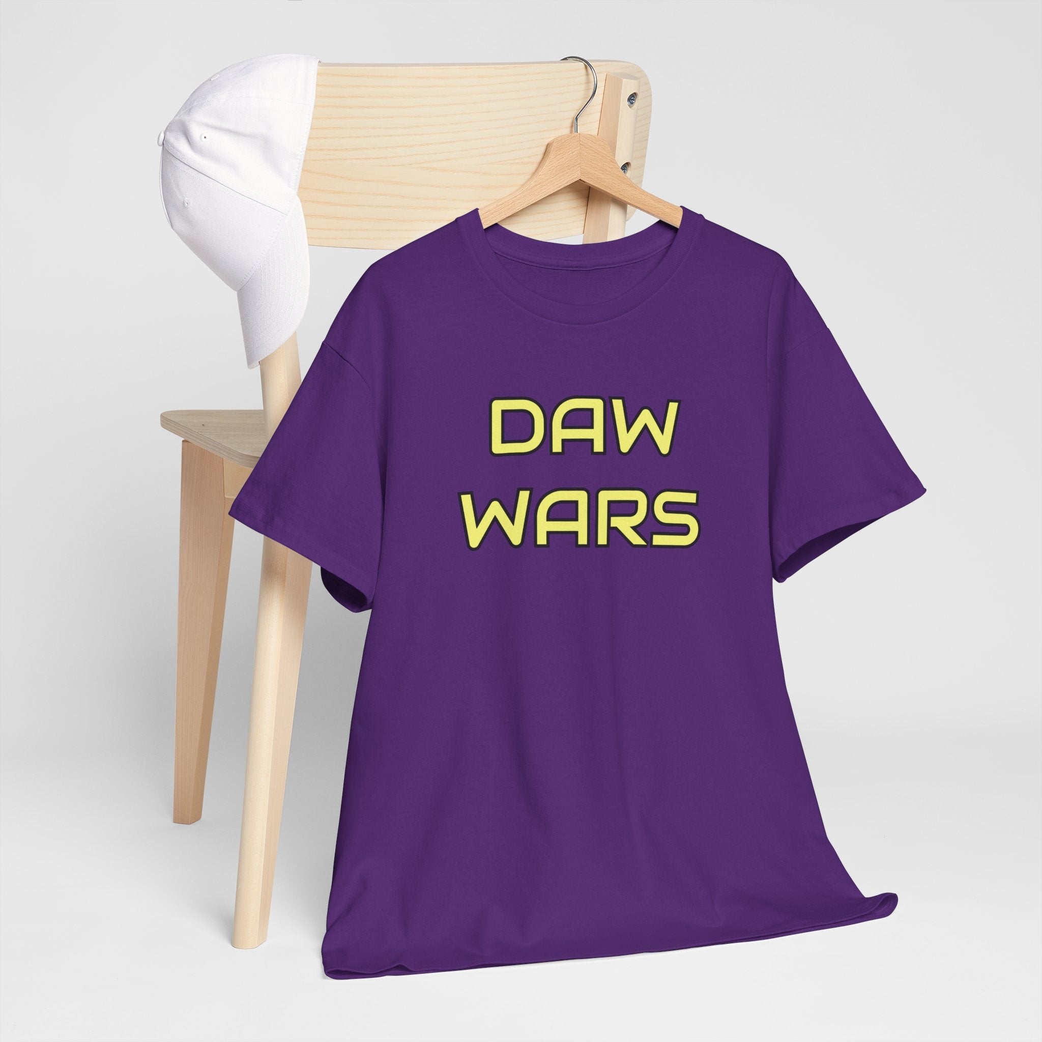 DAW Wars - Yellow Logo - Unisex Heavy Cotton Tee - Justice Candy Apparel