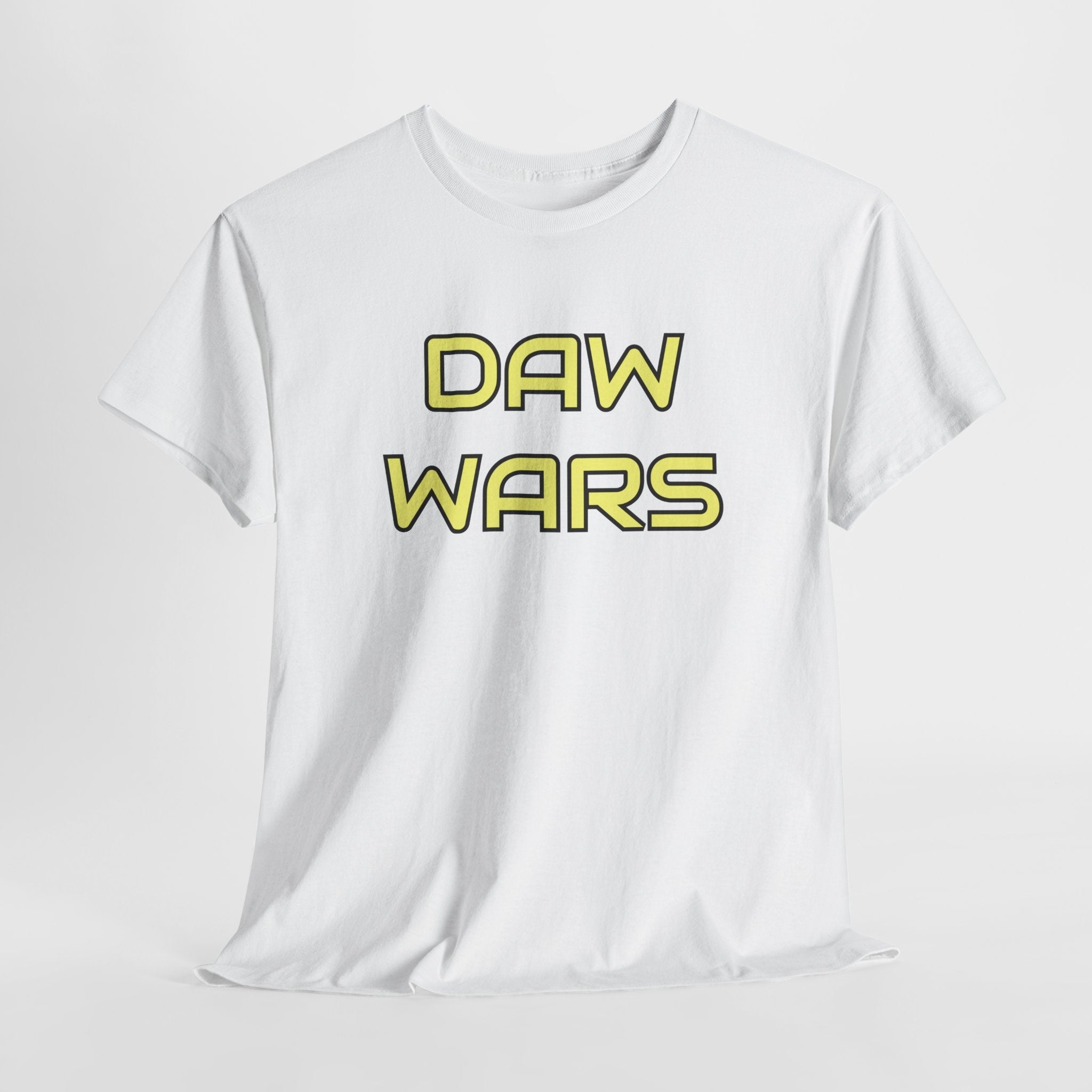 DAW Wars - Yellow Logo - Unisex Heavy Cotton Tee - Justice Candy Apparel