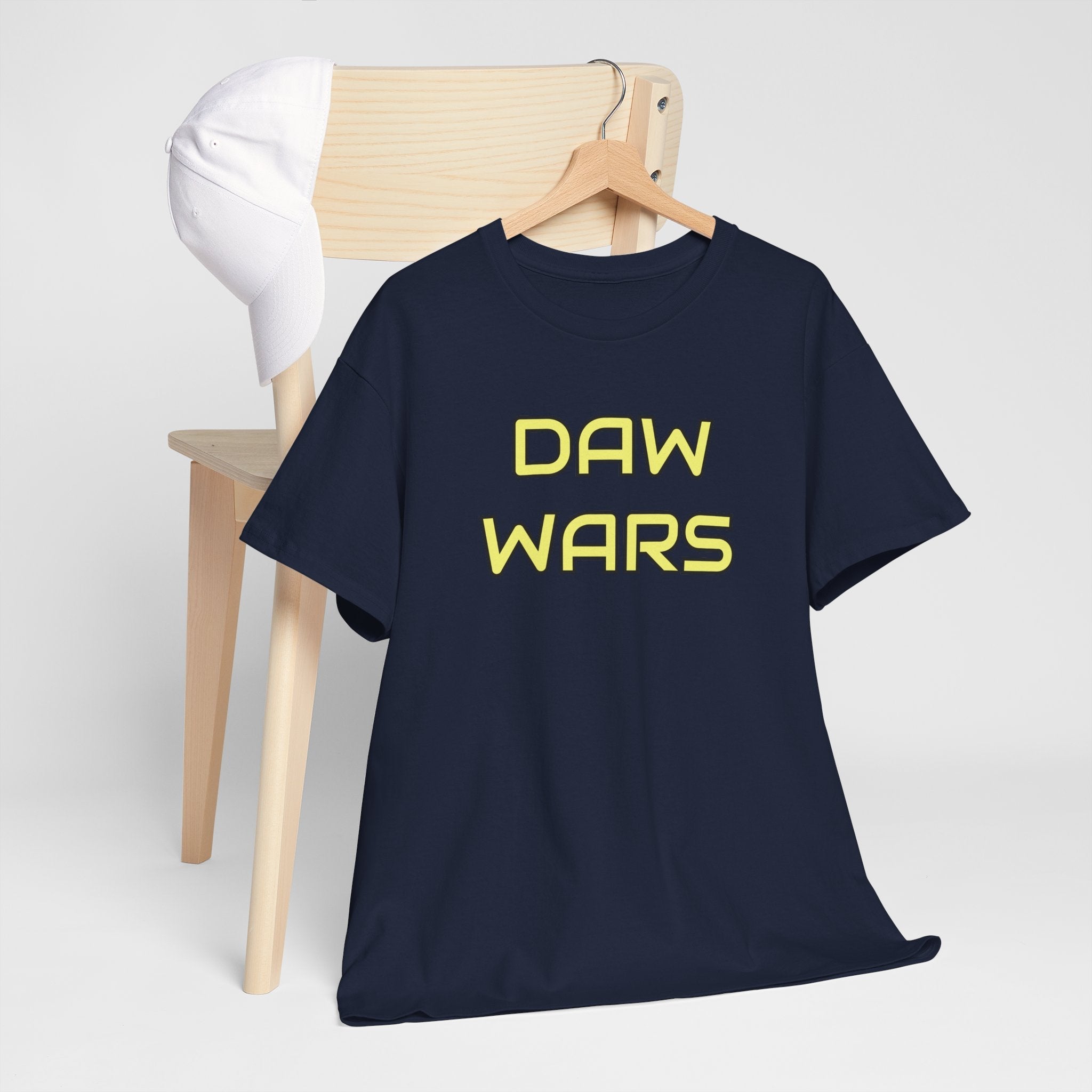 DAW Wars - Yellow Logo - Unisex Heavy Cotton Tee - Justice Candy Apparel
