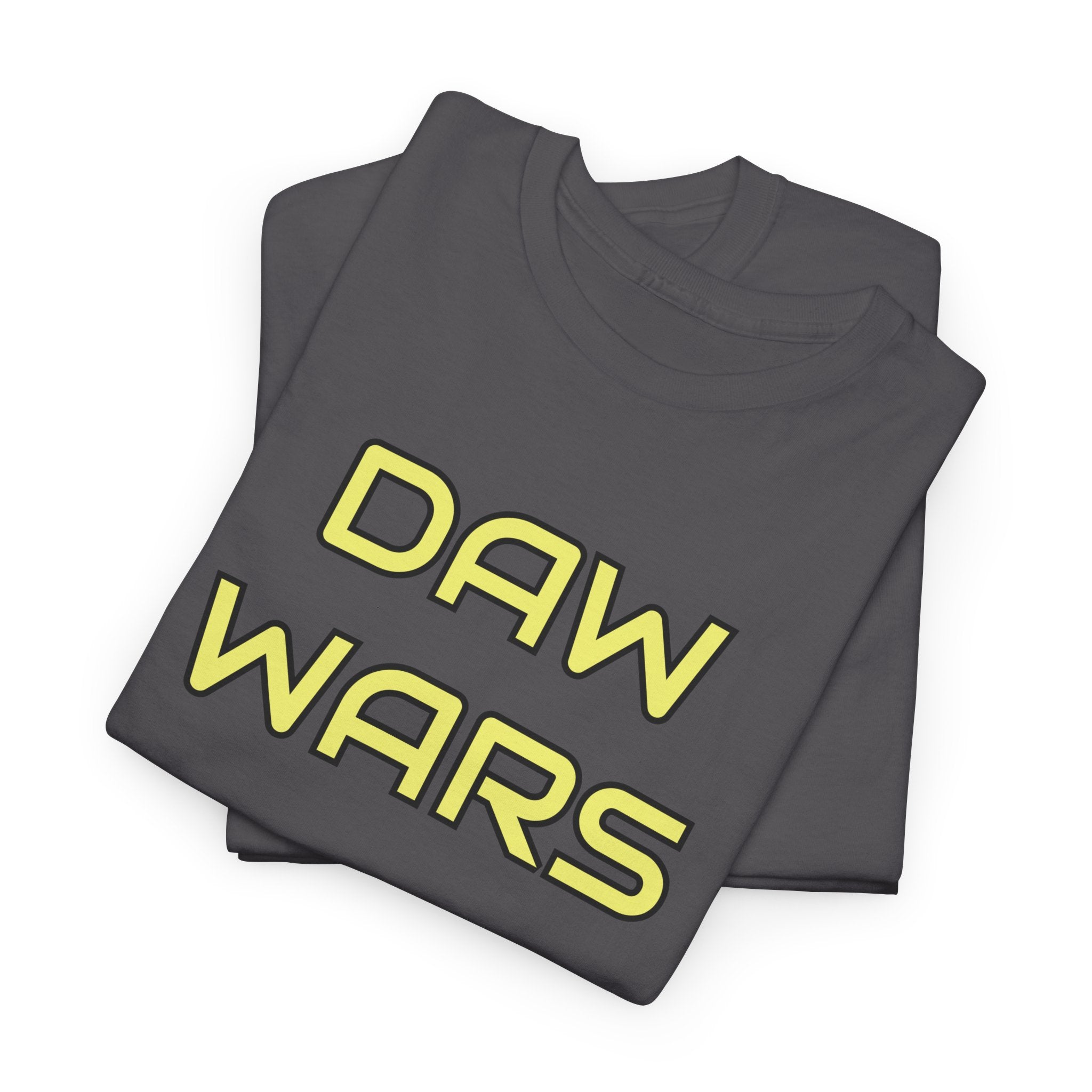 DAW Wars - Yellow Logo - Unisex Heavy Cotton Tee - Justice Candy Apparel