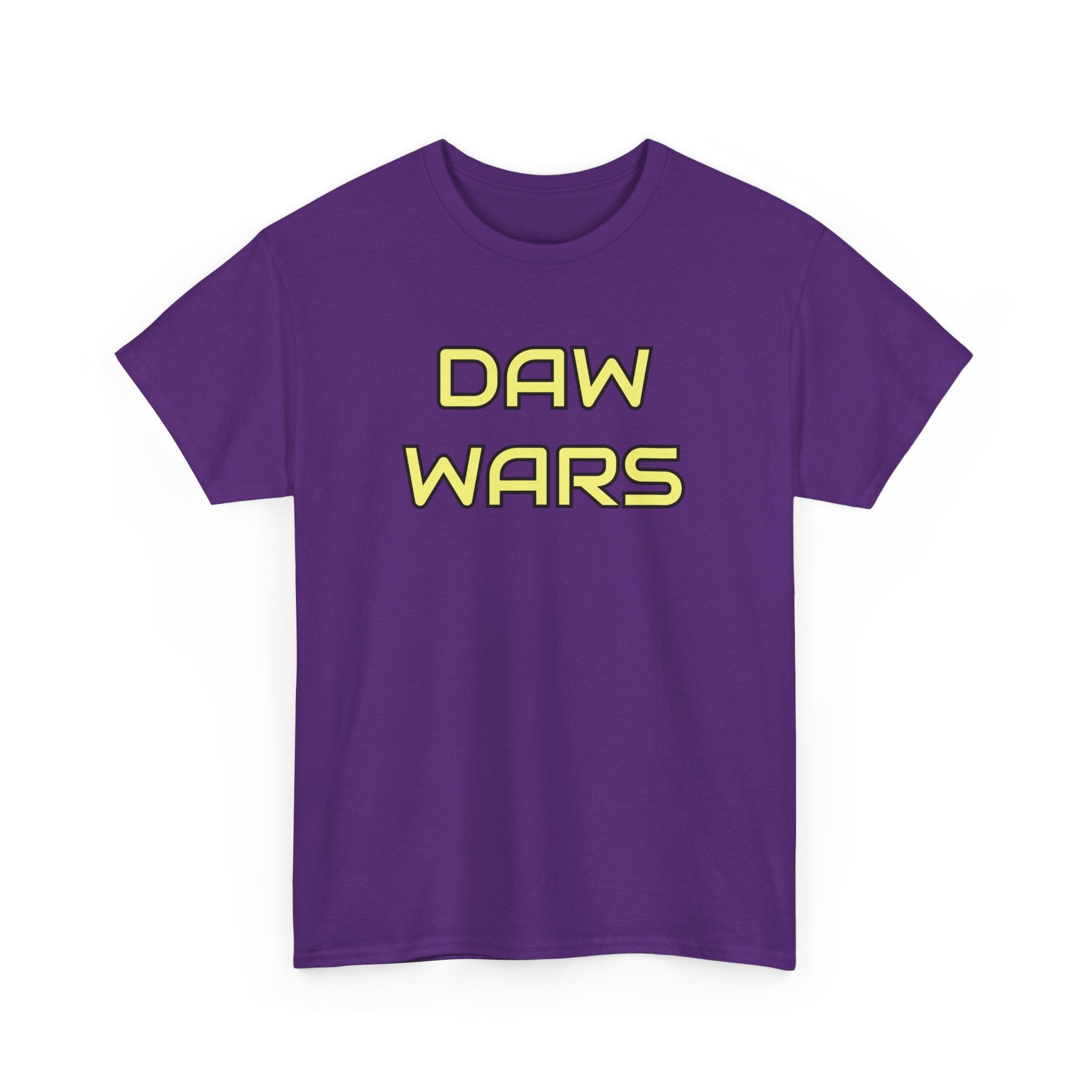 DAW Wars - Yellow Logo - Unisex Heavy Cotton Tee - Justice Candy Apparel