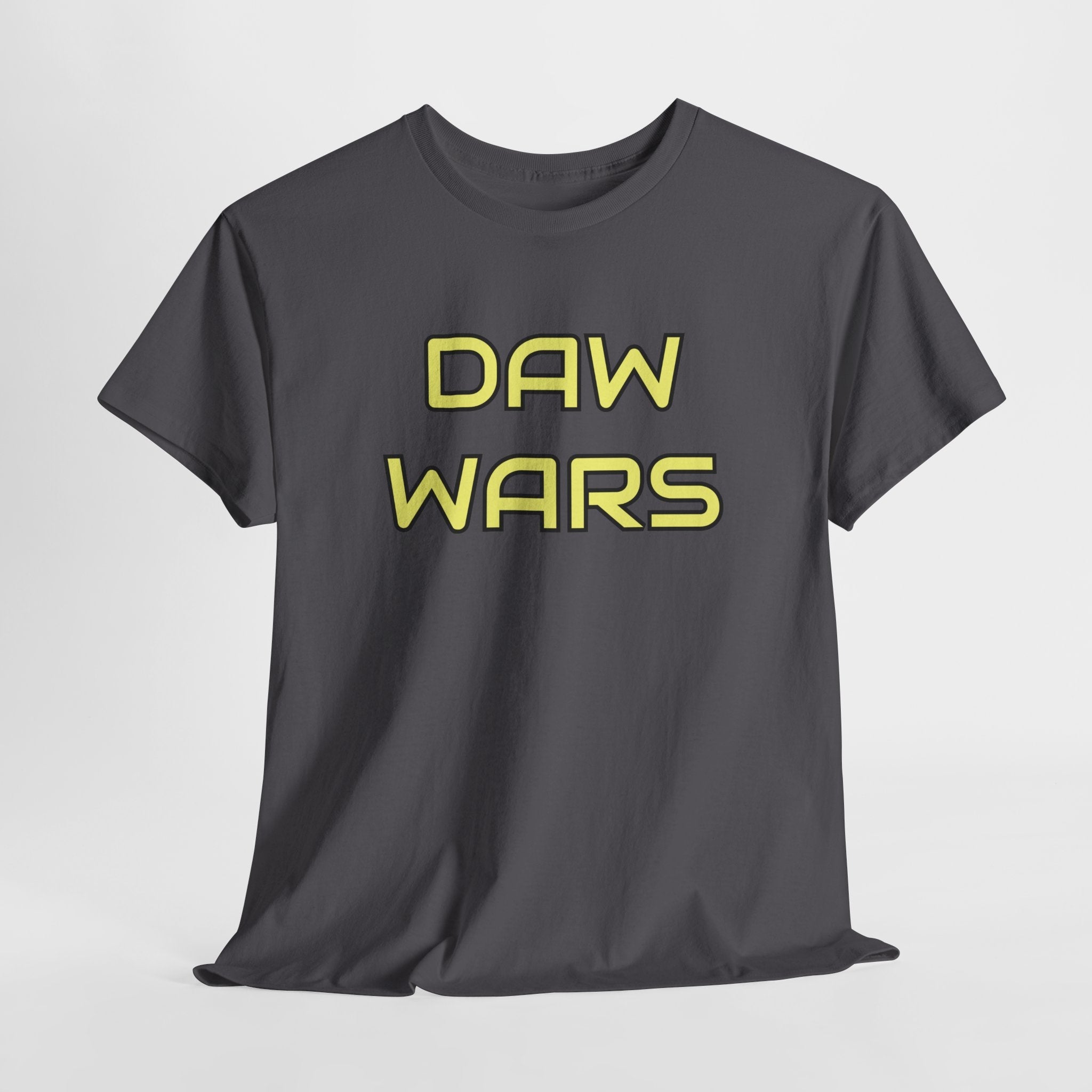 DAW Wars - Yellow Logo - Unisex Heavy Cotton Tee - Justice Candy Apparel
