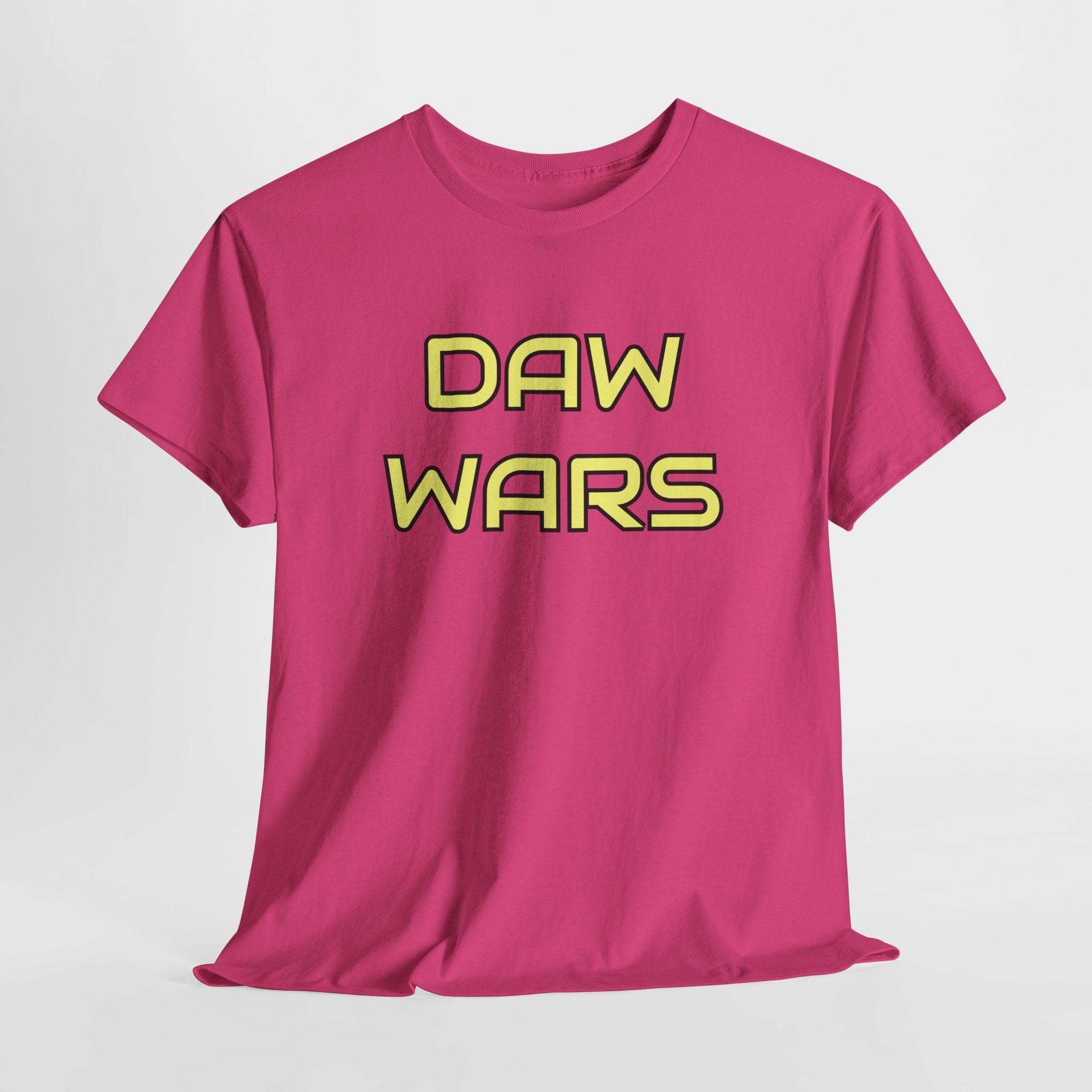 DAW Wars - Yellow Logo - Unisex Heavy Cotton Tee - Justice Candy Apparel