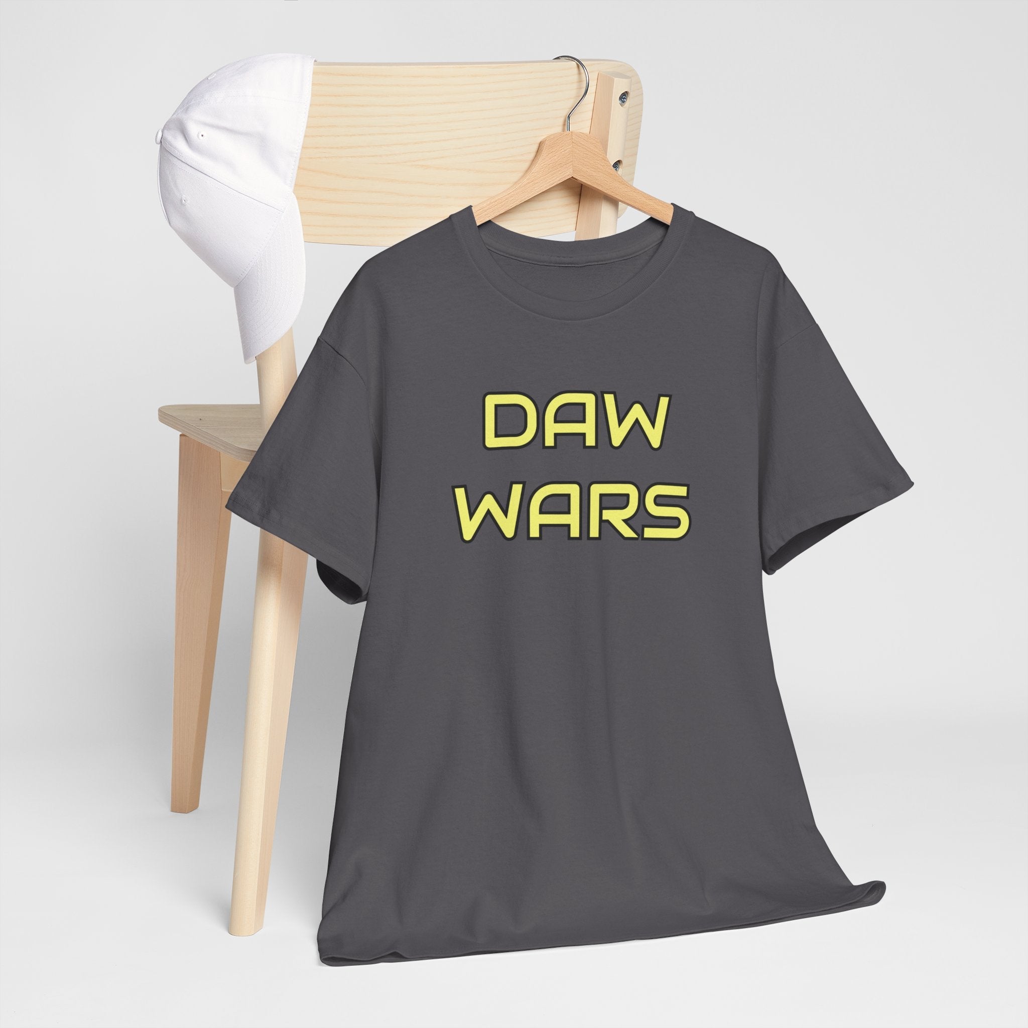 DAW Wars - Yellow Logo - Unisex Heavy Cotton Tee - Justice Candy Apparel