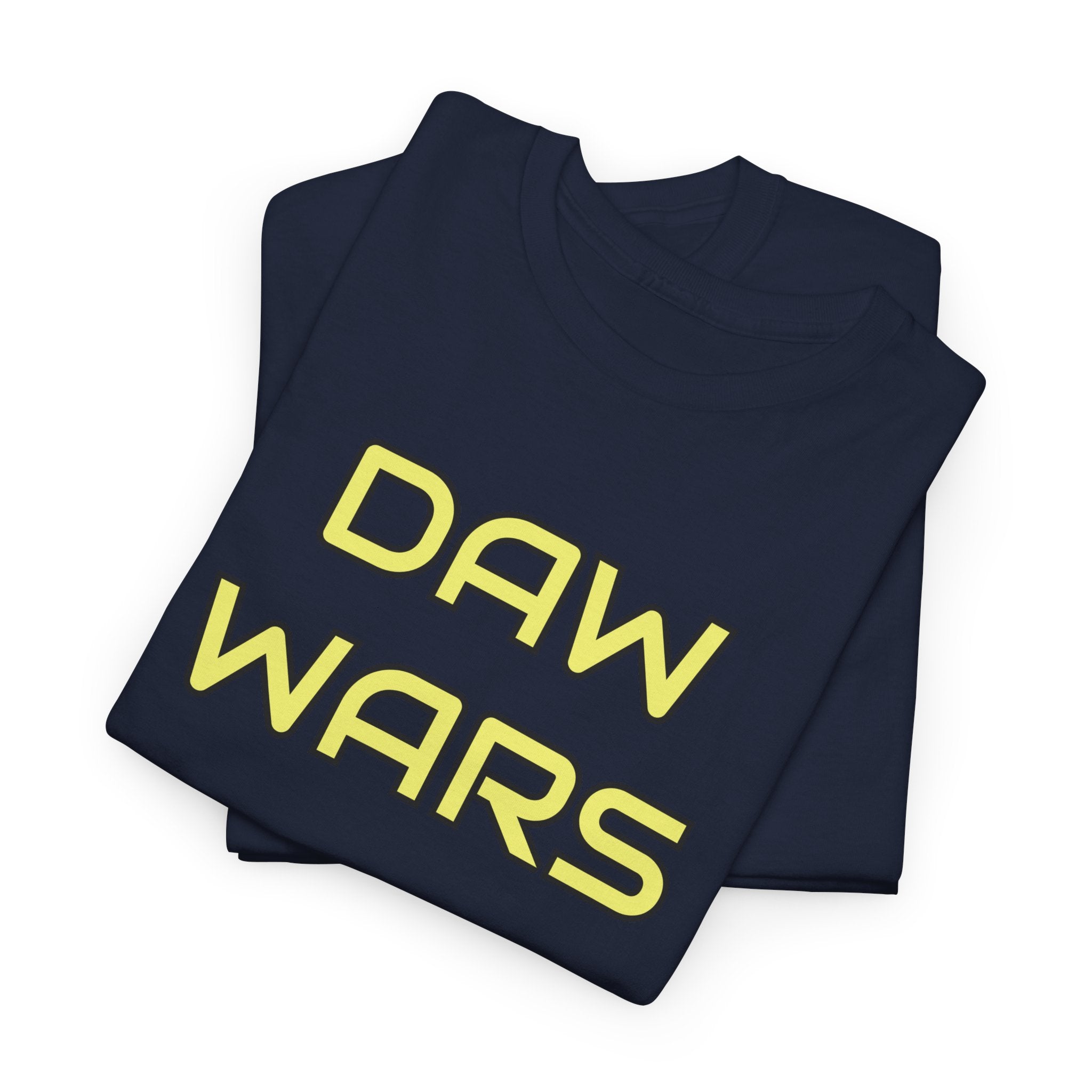 DAW Wars - Yellow Logo - Unisex Heavy Cotton Tee - Justice Candy Apparel