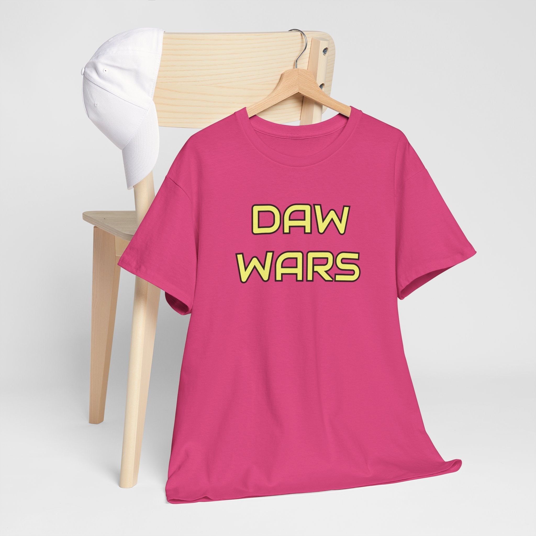 DAW Wars - Yellow Logo - Unisex Heavy Cotton Tee - Justice Candy Apparel