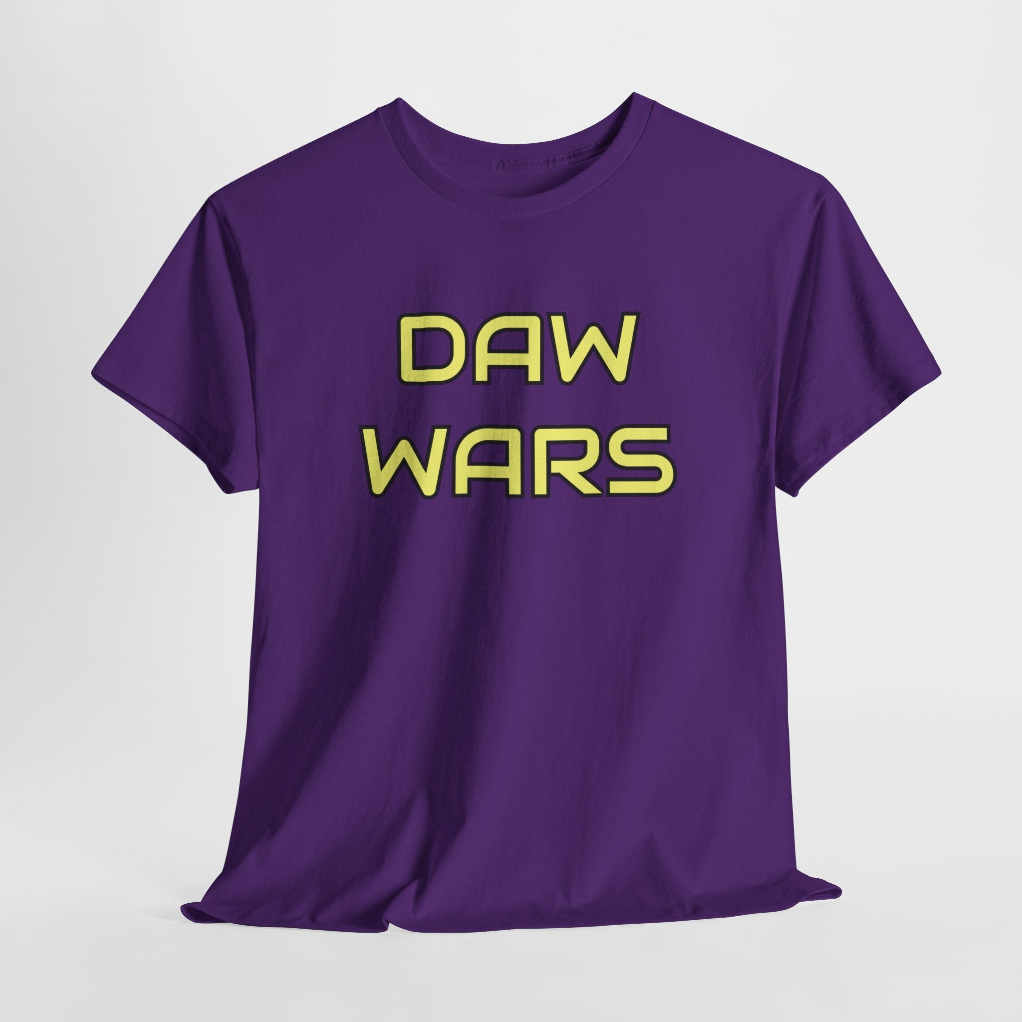DAW Wars - Yellow Logo - Unisex Heavy Cotton Tee - Justice Candy Apparel