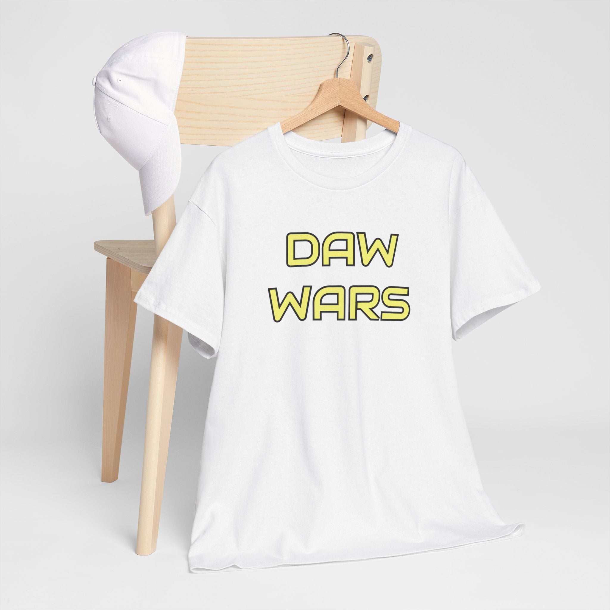 DAW Wars - Yellow Logo - Unisex Heavy Cotton Tee - Justice Candy Apparel