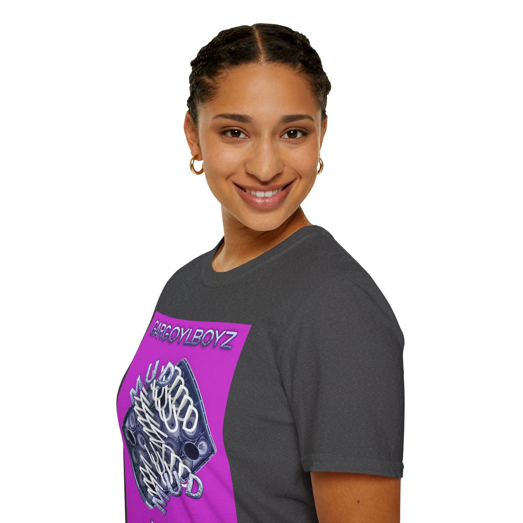 Gargoylboyz 'mud' - Vibrant Magenta Graphic Tee - Sydney Trap Collective - Justice Candy Apparel