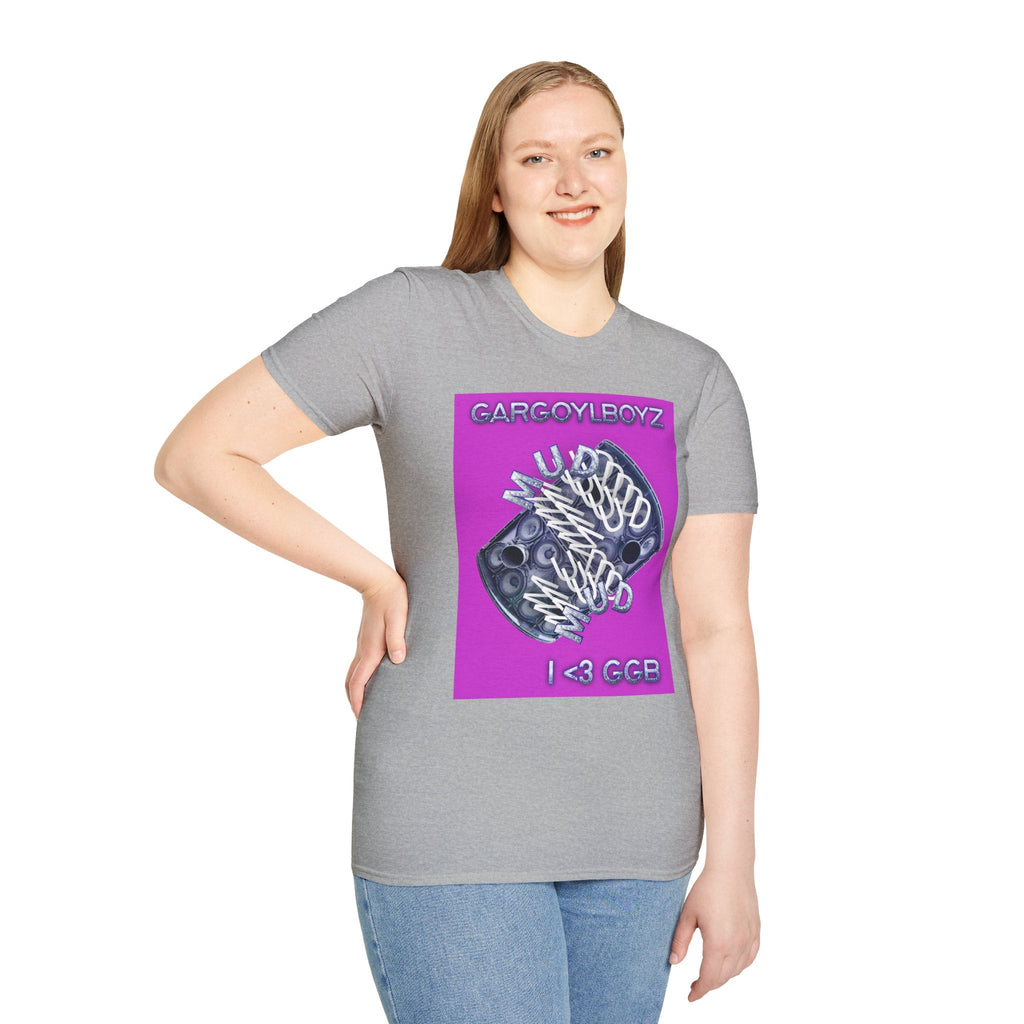 Gargoylboyz 'mud' - Vibrant Magenta Graphic Tee - Sydney Trap Collective - Justice Candy Apparel