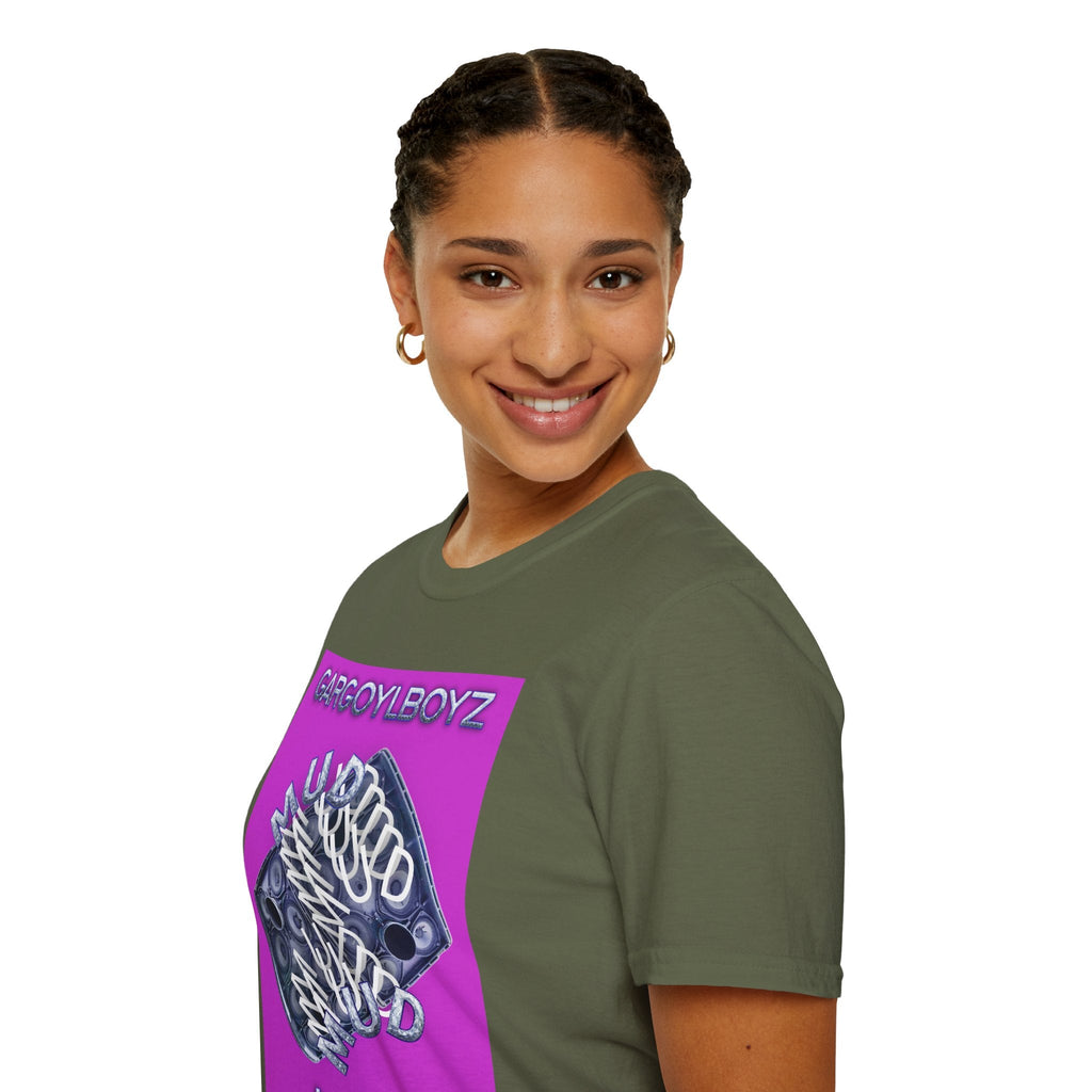 Gargoylboyz 'mud' - Vibrant Magenta Graphic Tee - Sydney Trap Collective - Justice Candy Apparel