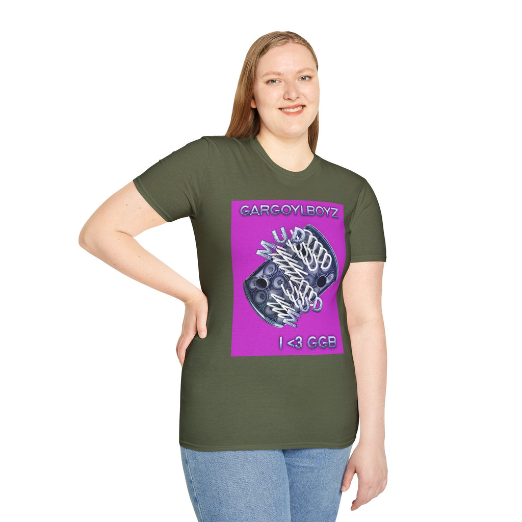 Gargoylboyz 'mud' - Vibrant Magenta Graphic Tee - Sydney Trap Collective - Justice Candy Apparel