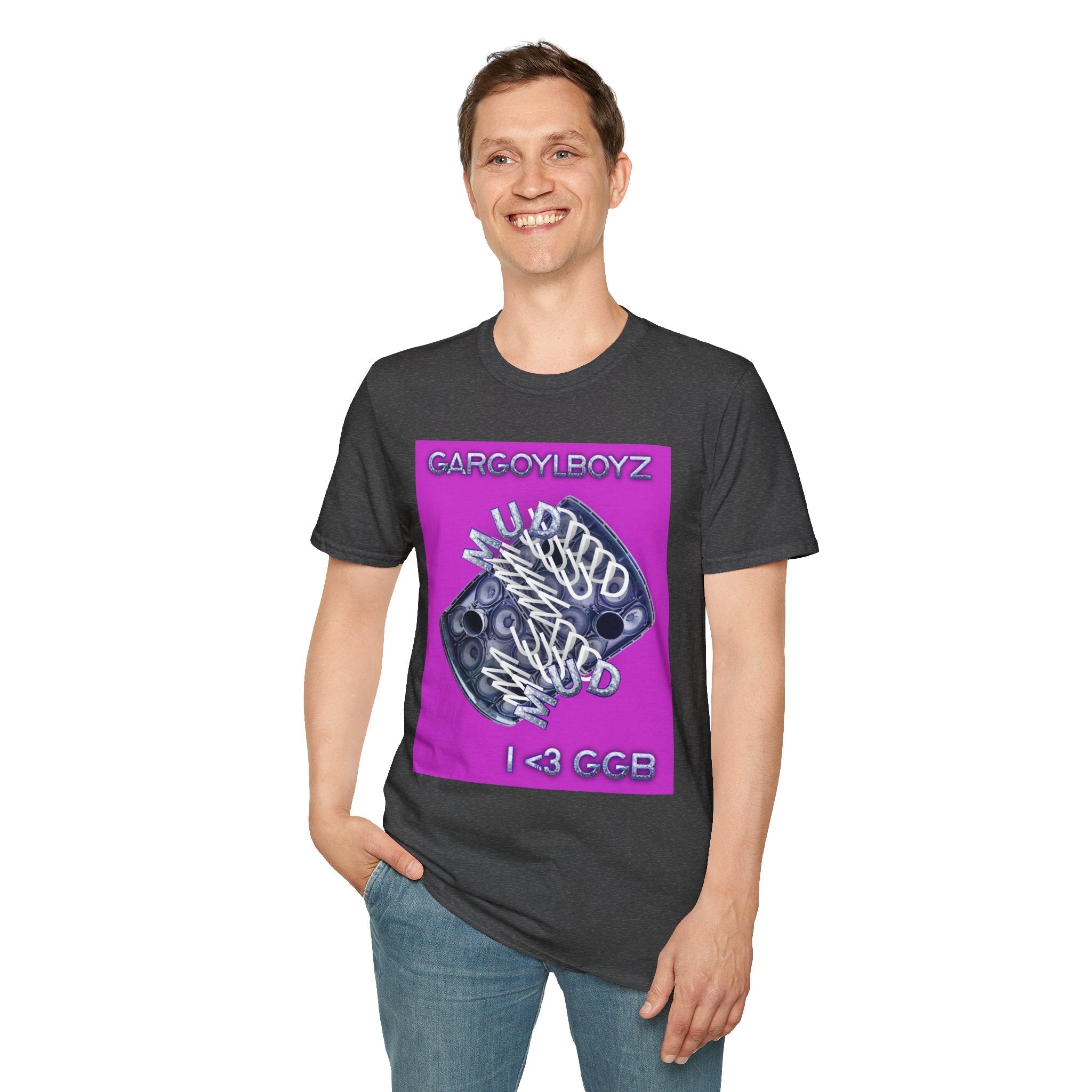 Gargoylboyz 'mud' - Vibrant Magenta Graphic Tee - Sydney Trap Collective - Justice Candy Apparel