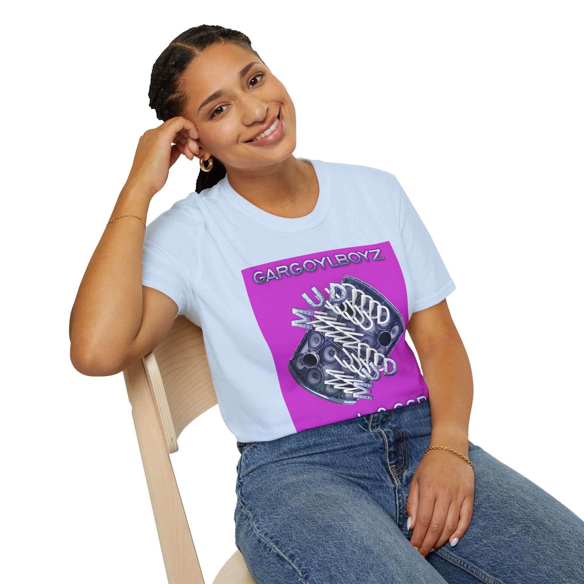 Gargoylboyz 'mud' - Vibrant Magenta Graphic Tee - Sydney Trap Collective - Justice Candy Apparel