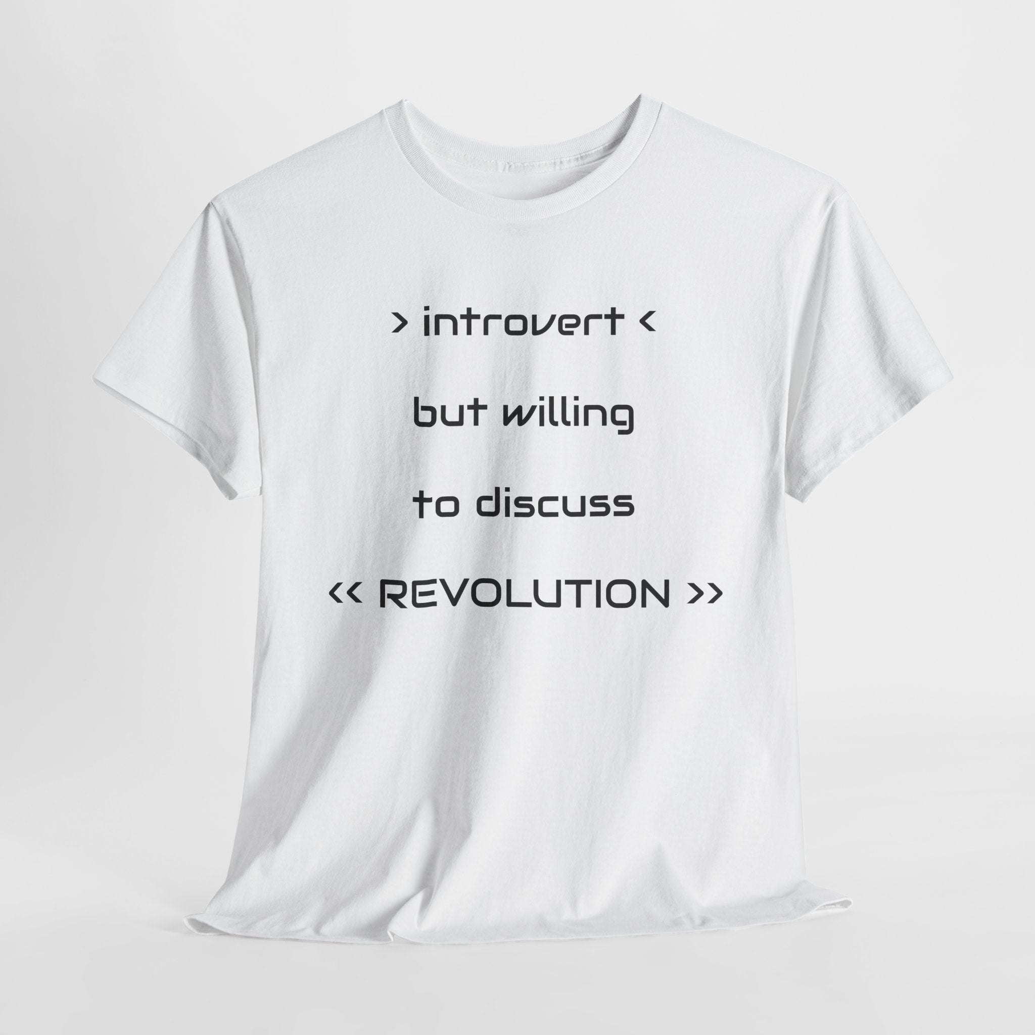Introvert Revolution Tee, Introvert Humor Shirt - Justice Candy Apparel