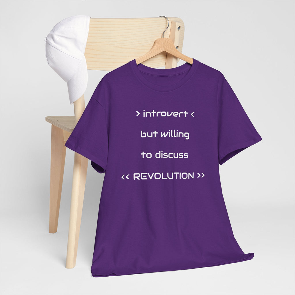 Introvert Revolution Tee, Introvert Humor Shirt - Justice Candy Apparel