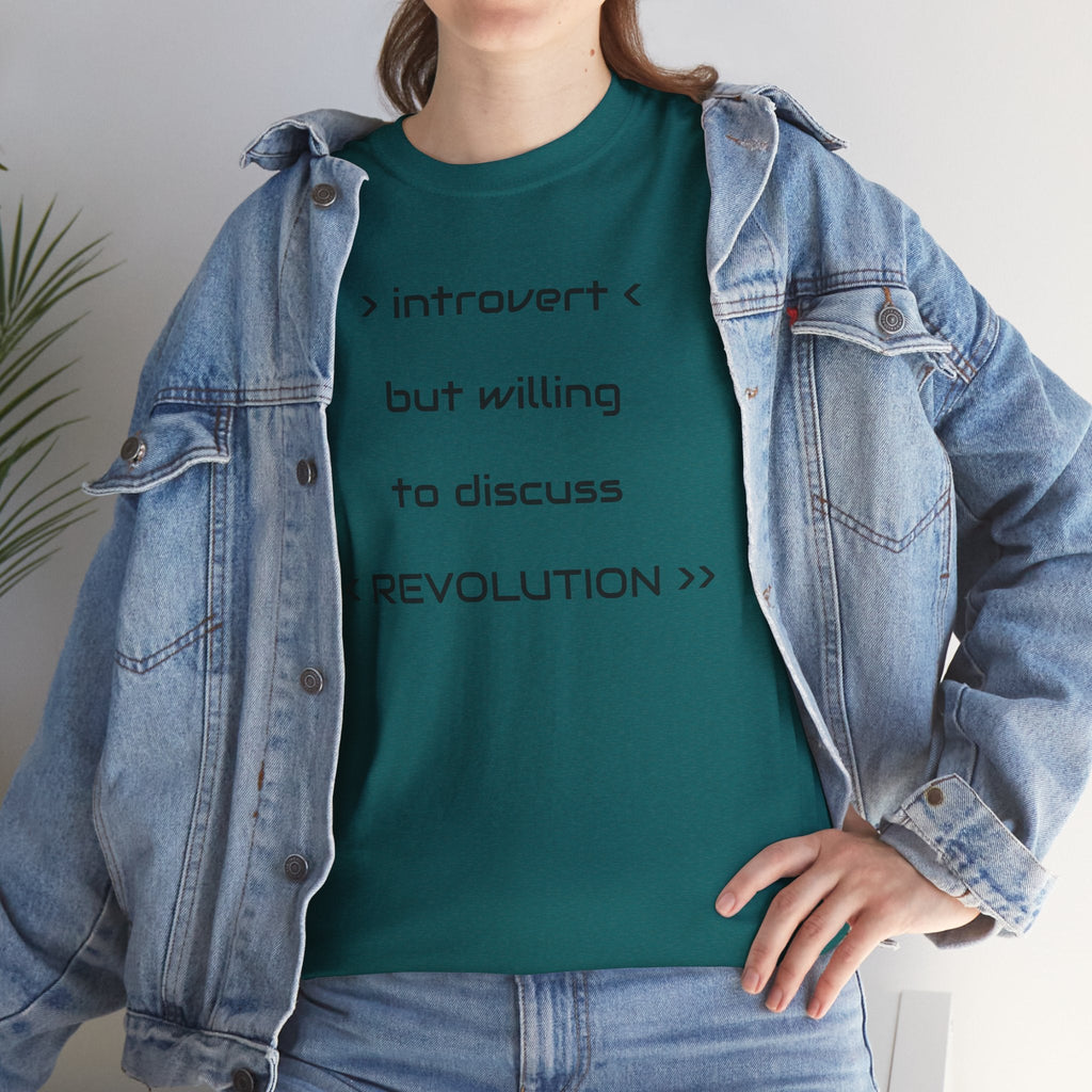 Introvert Revolution Tee, Introvert Humor Shirt - Justice Candy Apparel