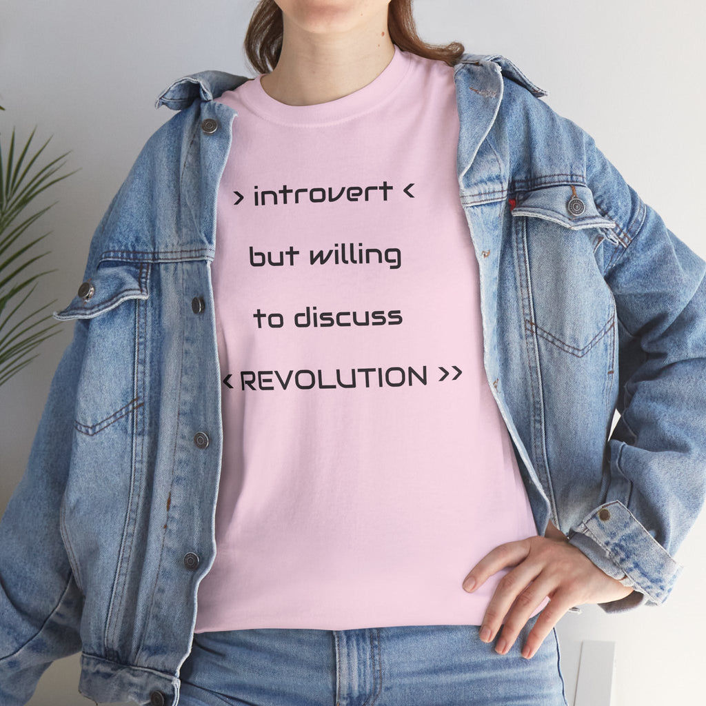 Introvert Revolution Tee, Introvert Humor Shirt - Justice Candy Apparel