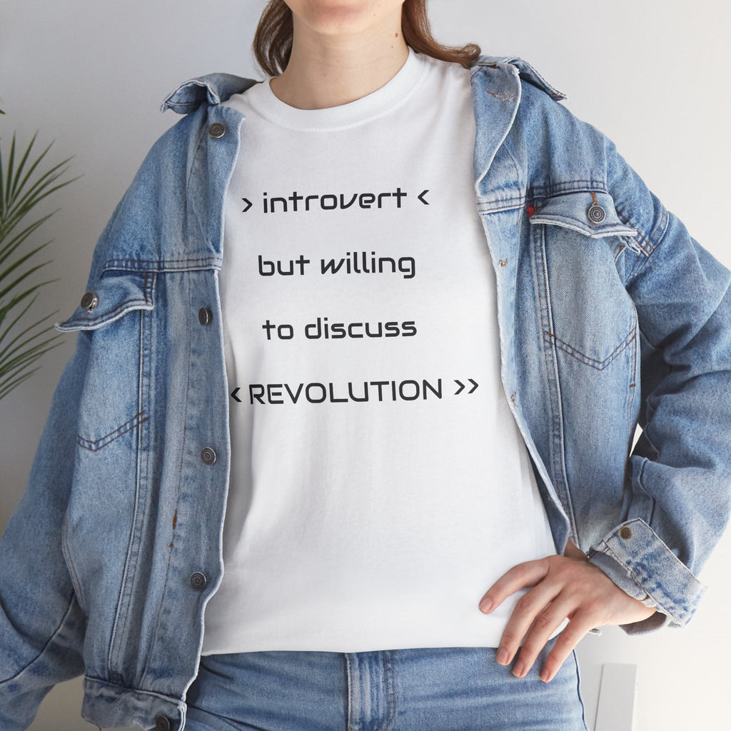 Introvert Revolution Tee, Introvert Humor Shirt - Justice Candy Apparel