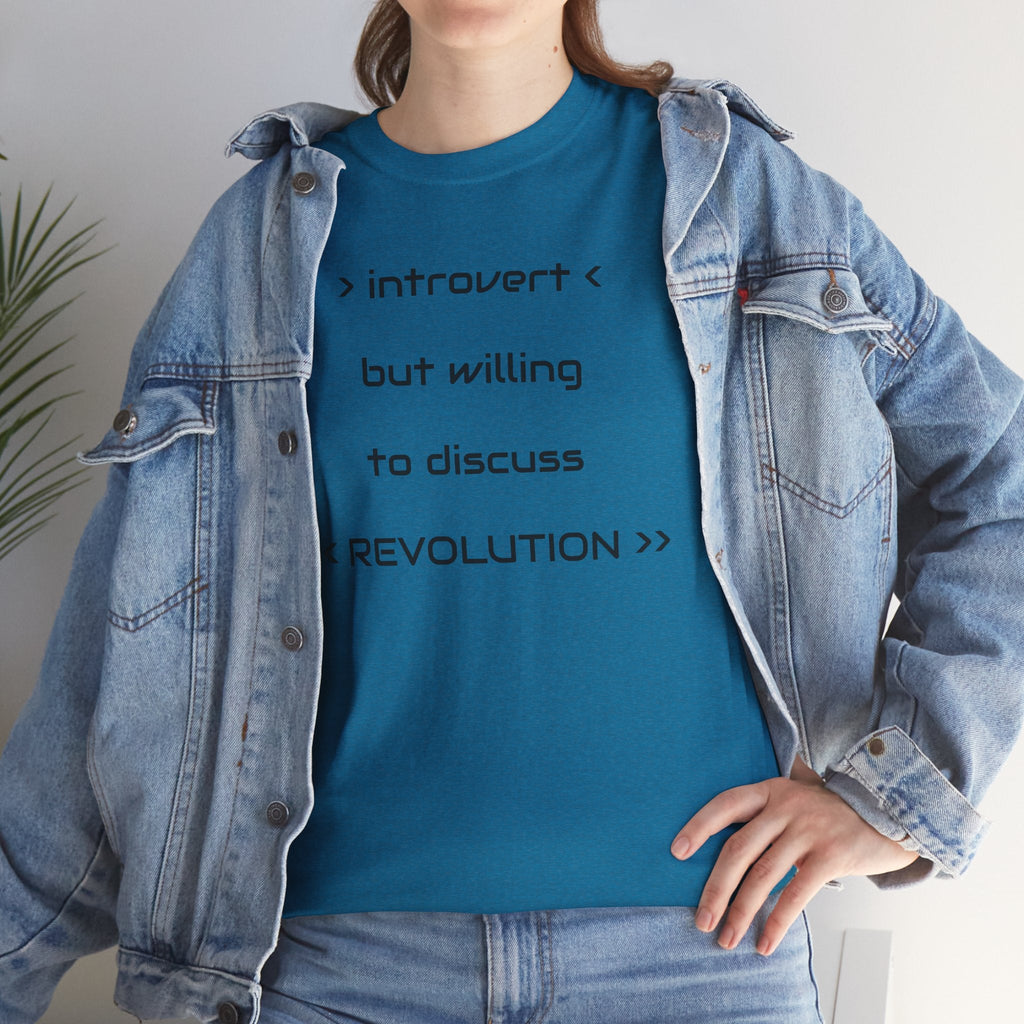 Introvert Revolution Tee, Introvert Humor Shirt - Justice Candy Apparel