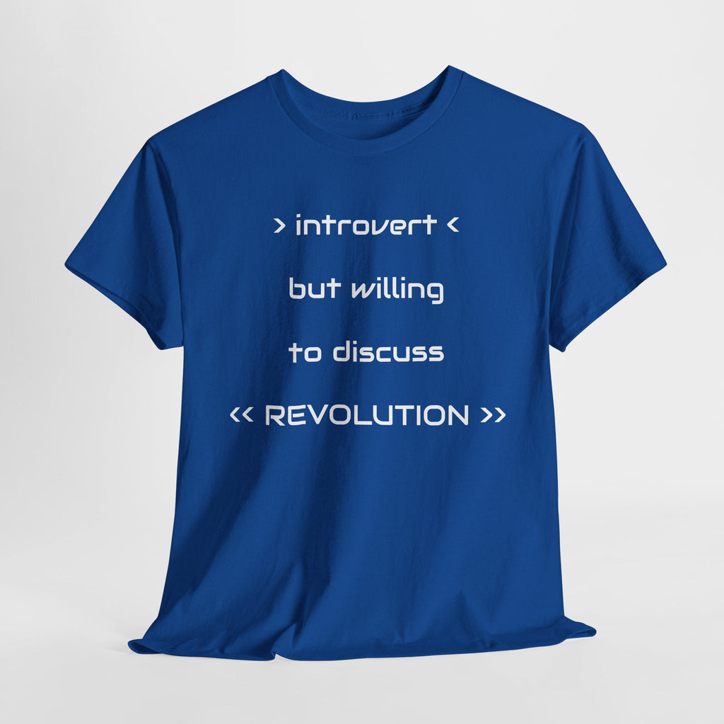 Introvert Revolution Tee, Introvert Humor Shirt - Justice Candy Apparel