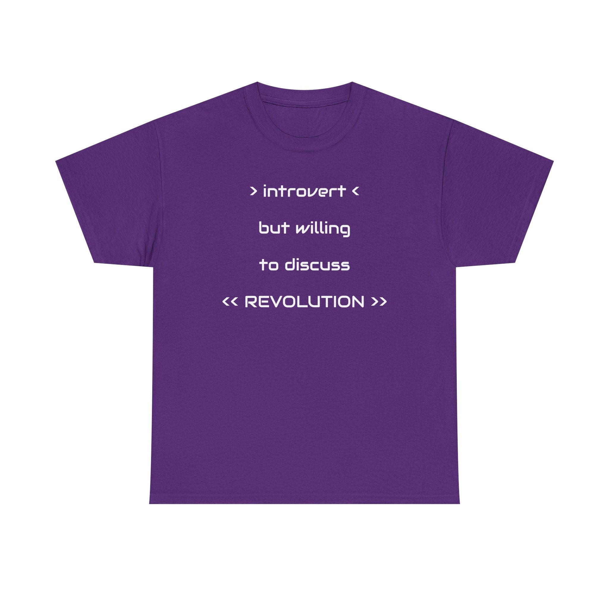 Introvert Revolution Tee, Introvert Humor Shirt - Justice Candy Apparel