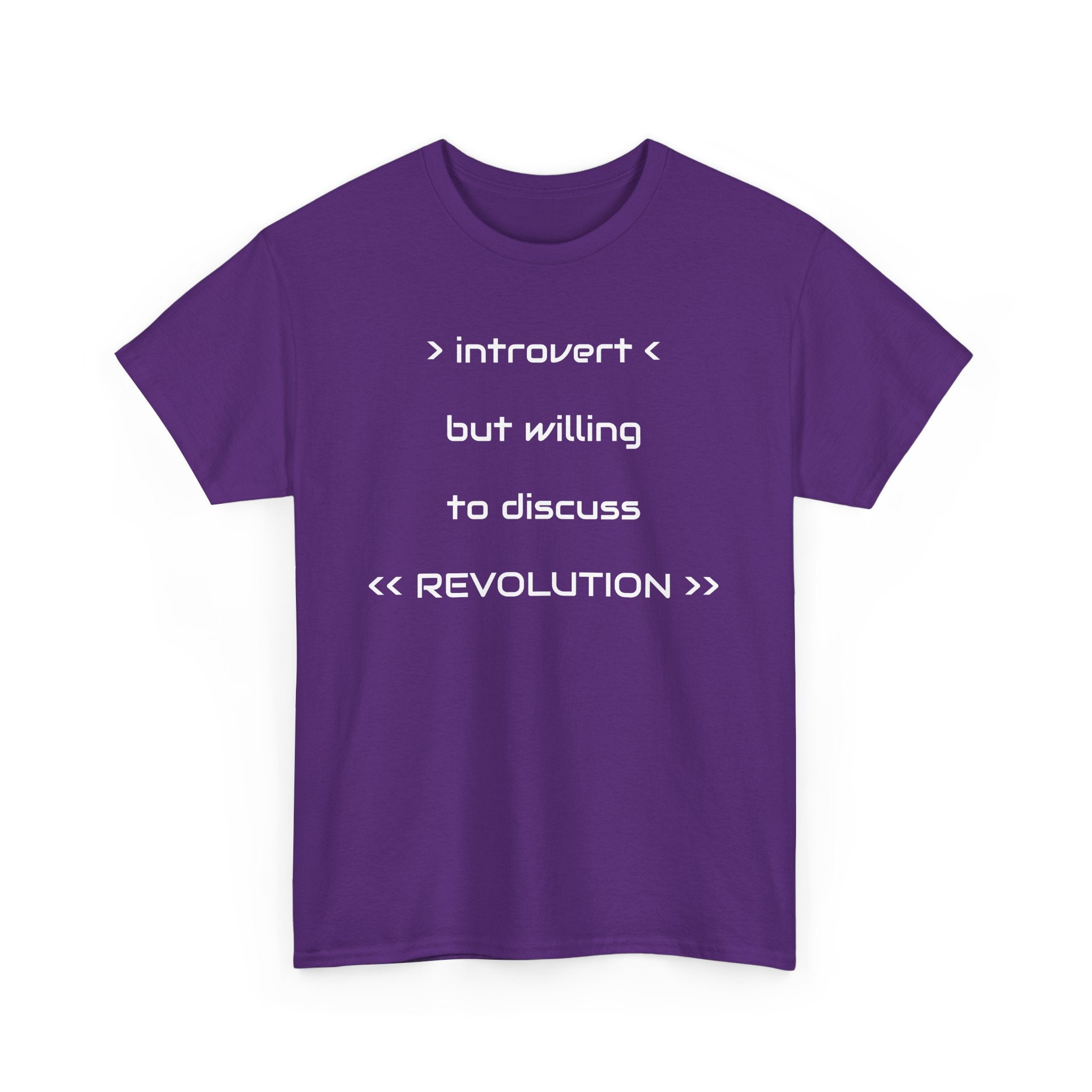 Introvert Revolution Tee, Introvert Humor Shirt - Justice Candy Apparel