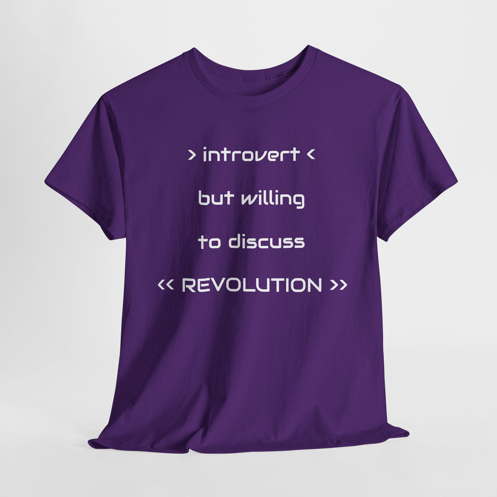 Introvert Revolution Tee, Introvert Humor Shirt - Justice Candy Apparel