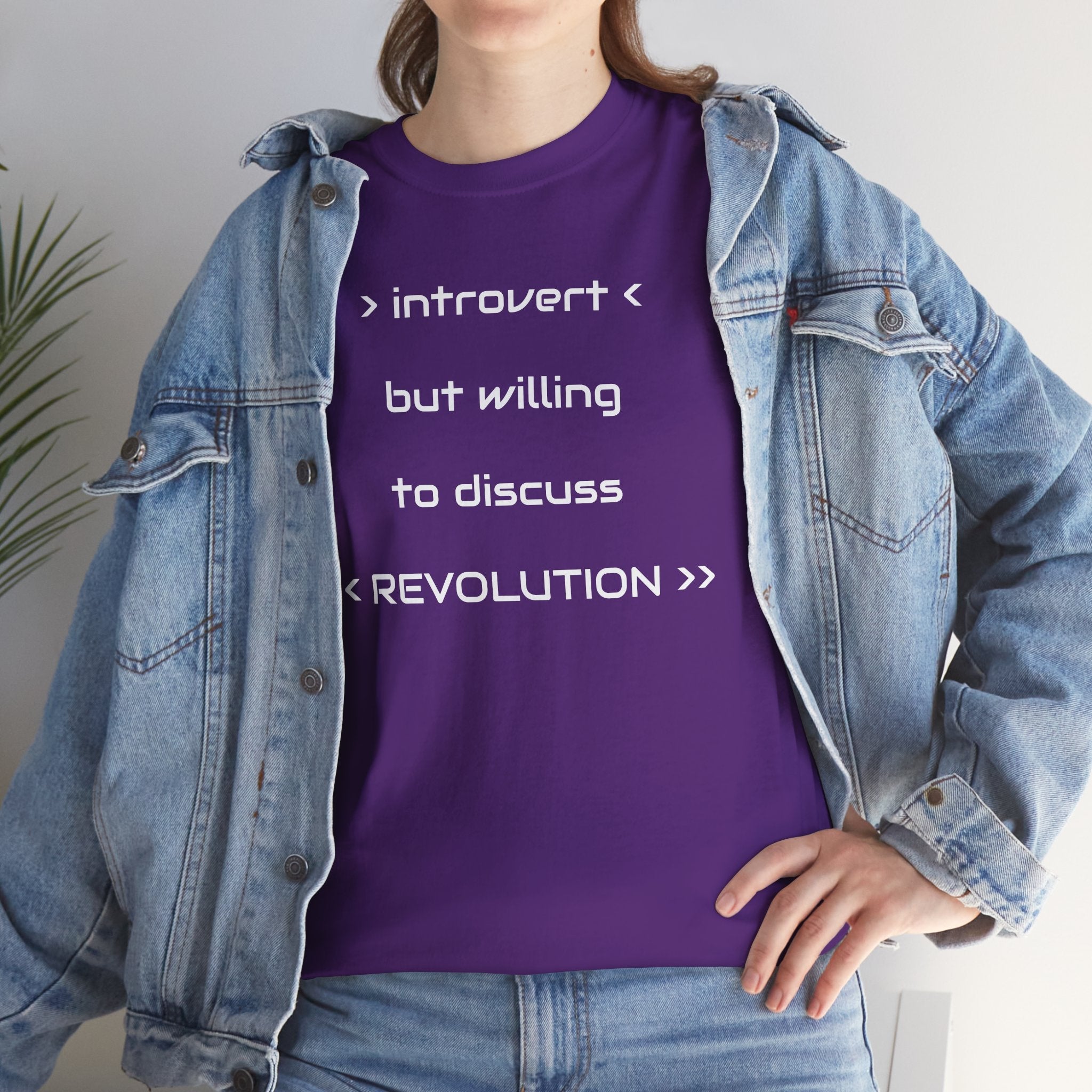 Introvert Revolution Tee, Introvert Humor Shirt - Justice Candy Apparel