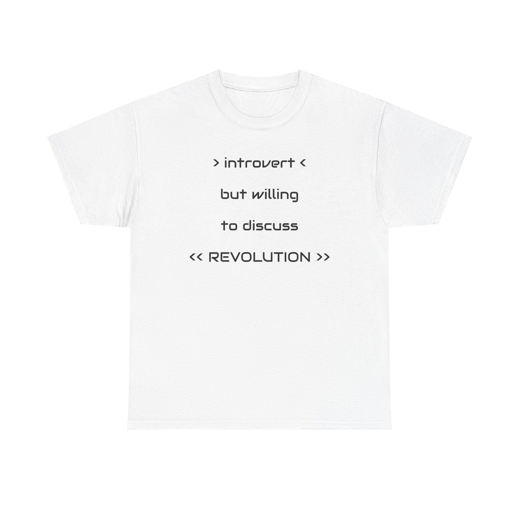 Introvert Revolution Tee, Introvert Humor Shirt - Justice Candy Apparel