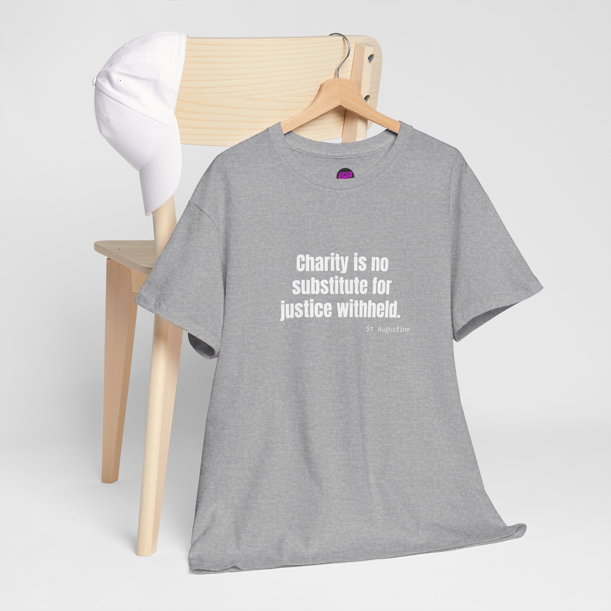 Justice Over Charity T-Shirt - Activist Apparel - Justice Candy Apparel
