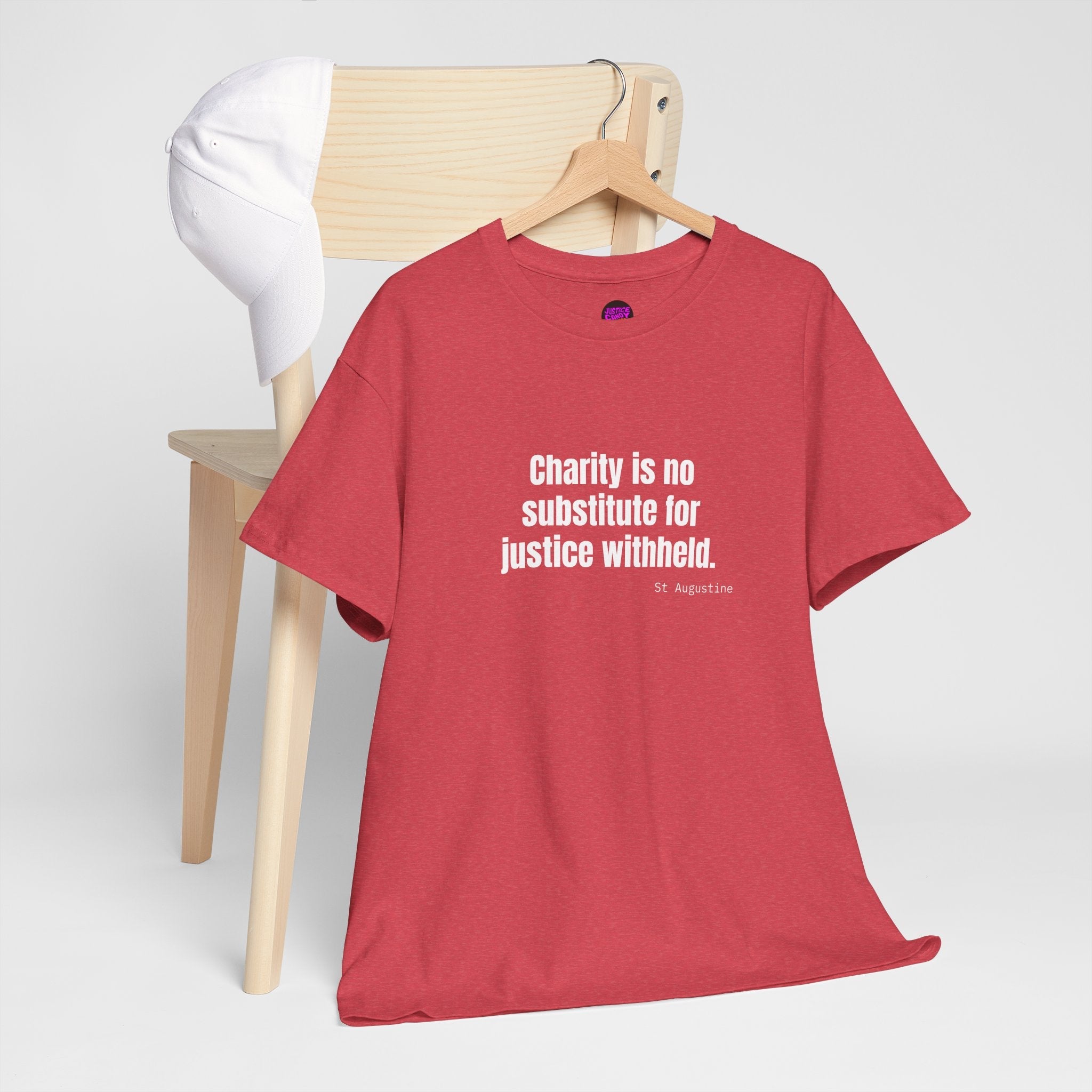 Justice Over Charity T-Shirt - Activist Apparel - Justice Candy Apparel