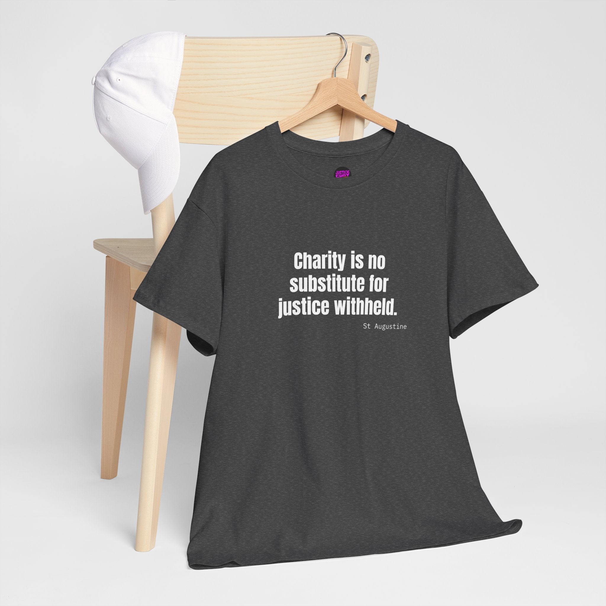 Justice Over Charity T-Shirt - Activist Apparel - Justice Candy Apparel