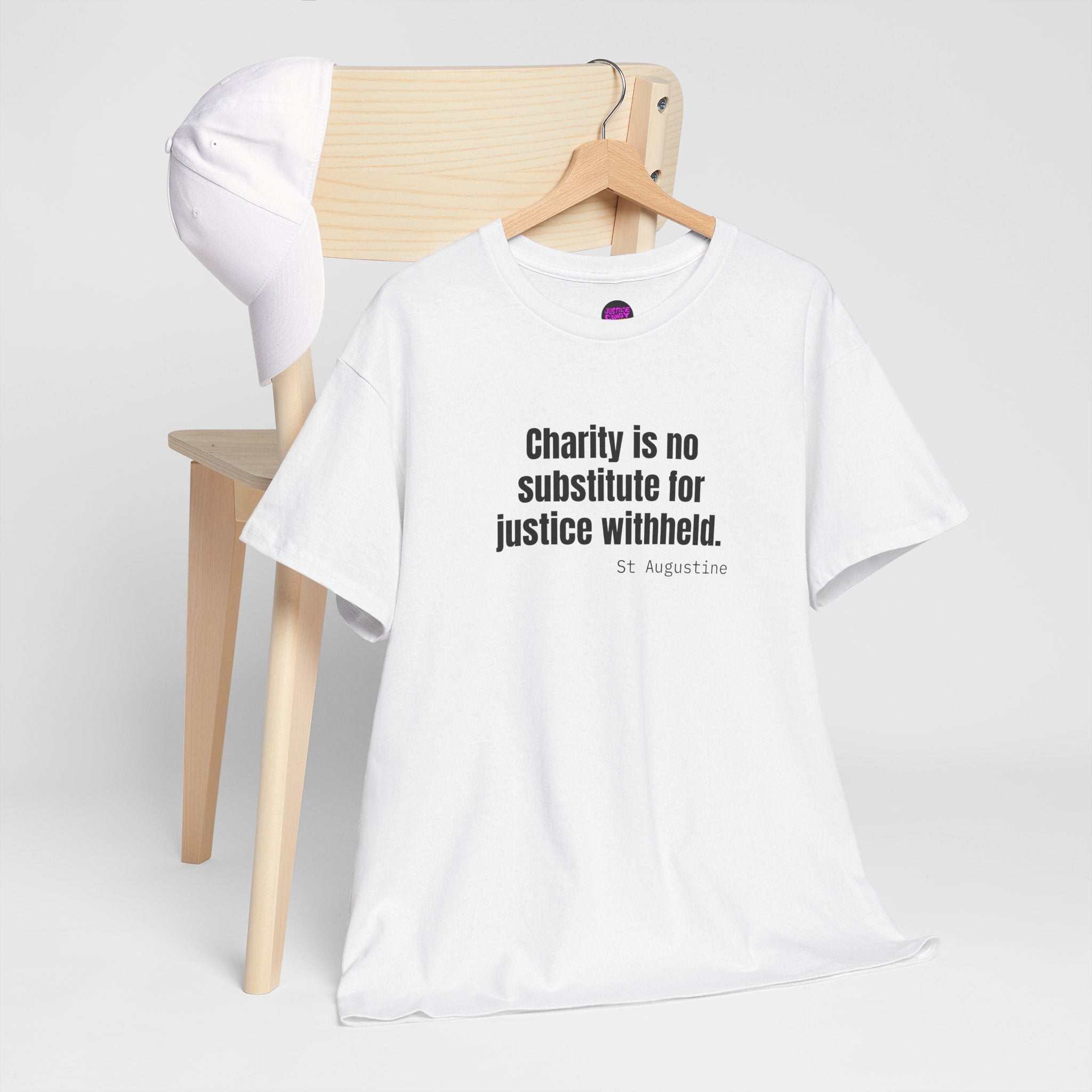 Justice Over Charity T-Shirt - Activist Apparel - Justice Candy Apparel