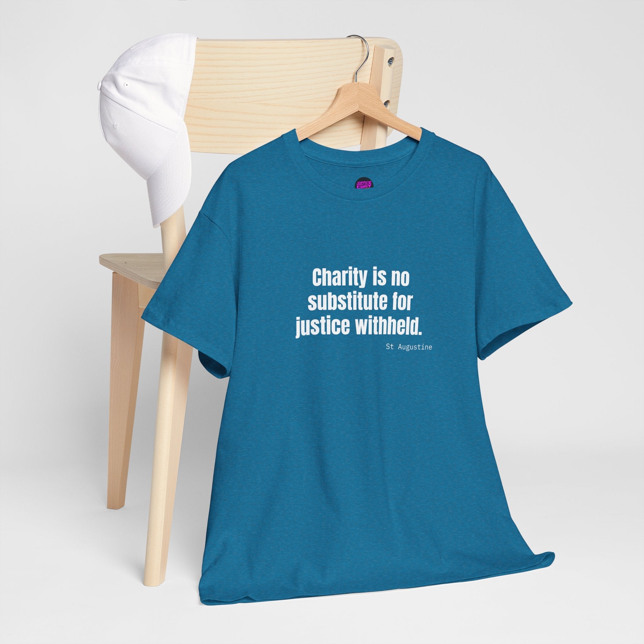 Justice Over Charity T-Shirt - Activist Apparel - Justice Candy Apparel