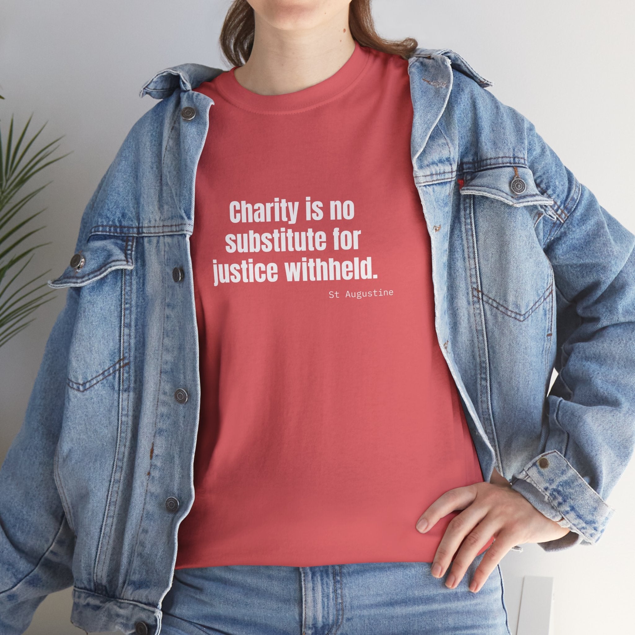 Justice Over Charity T-Shirt - Activist Apparel - Justice Candy Apparel