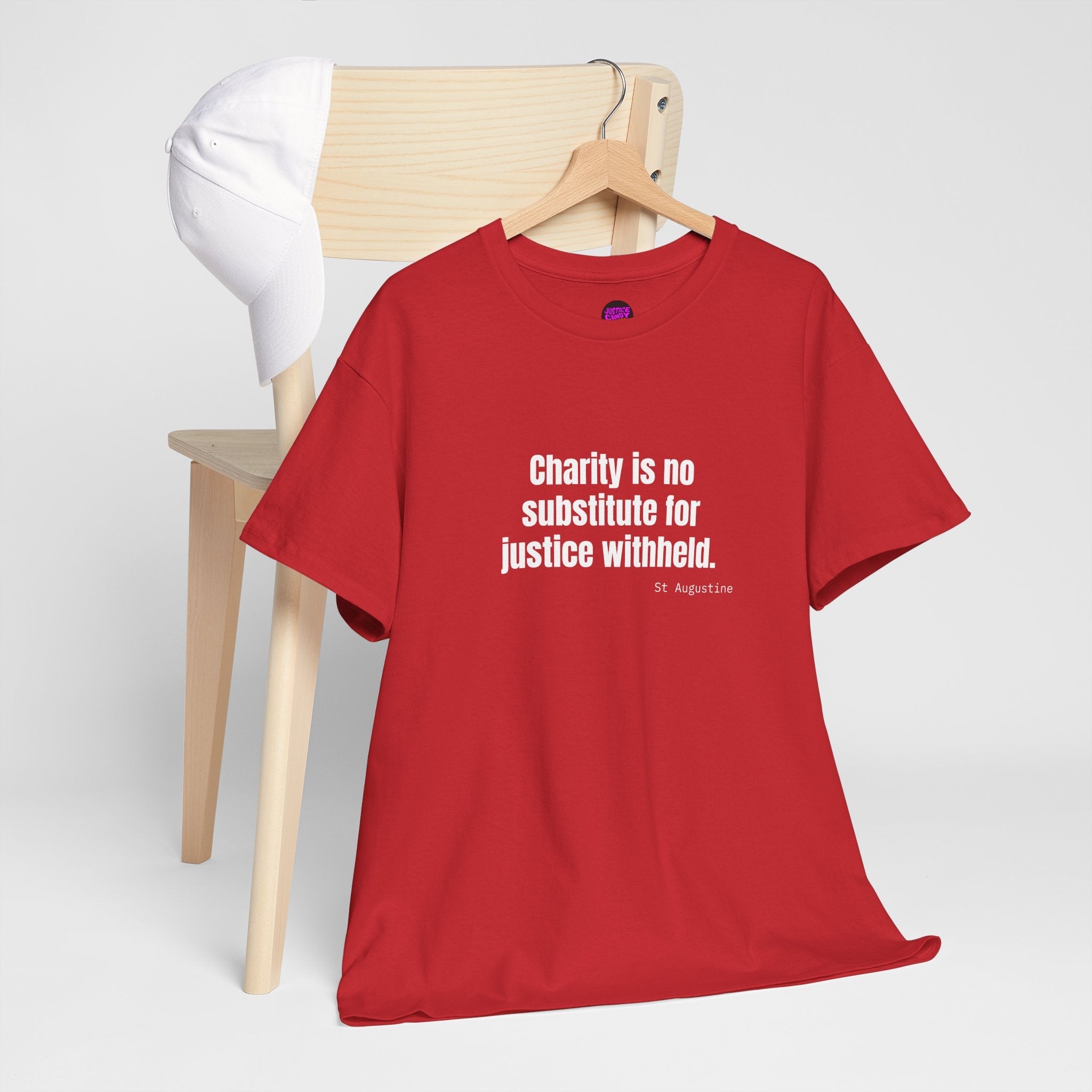 Justice Over Charity T-Shirt - Activist Apparel - Justice Candy Apparel