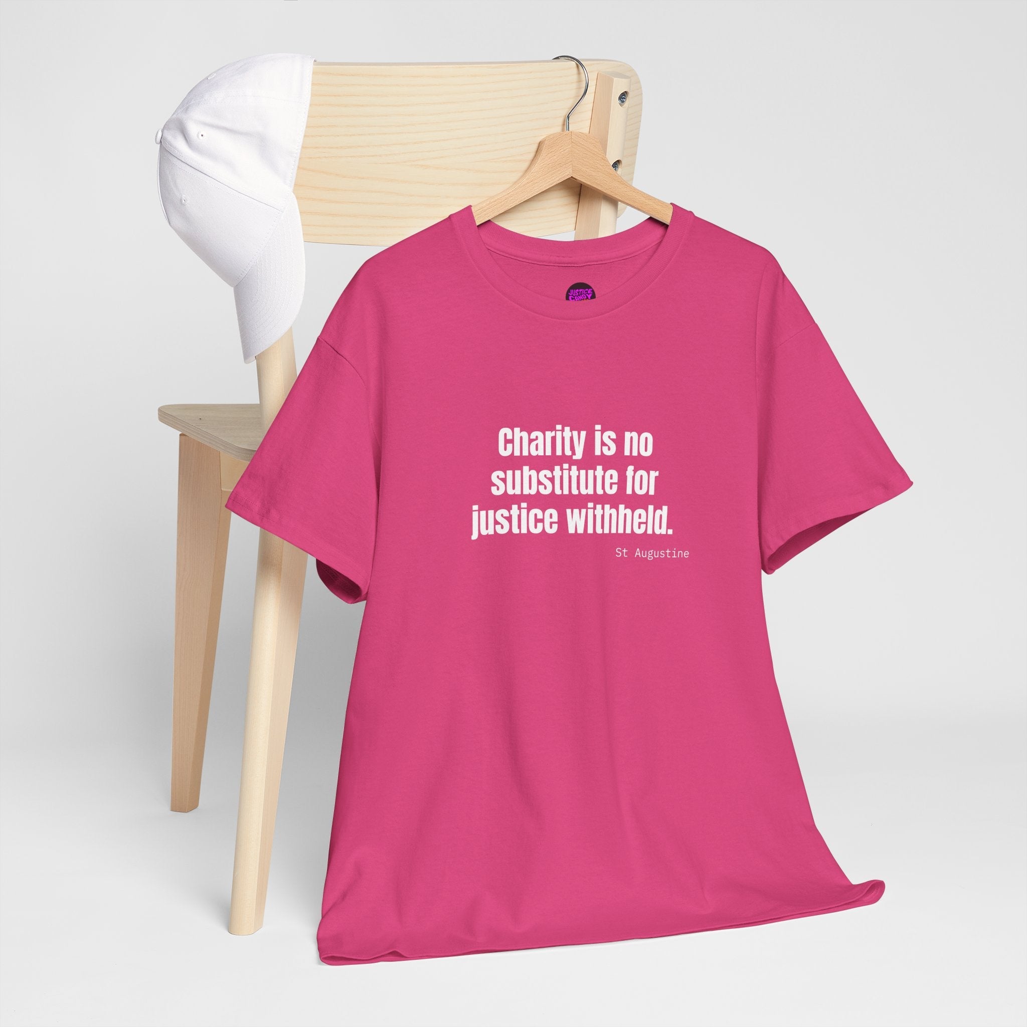 Justice Over Charity T-Shirt - Activist Apparel - Justice Candy Apparel