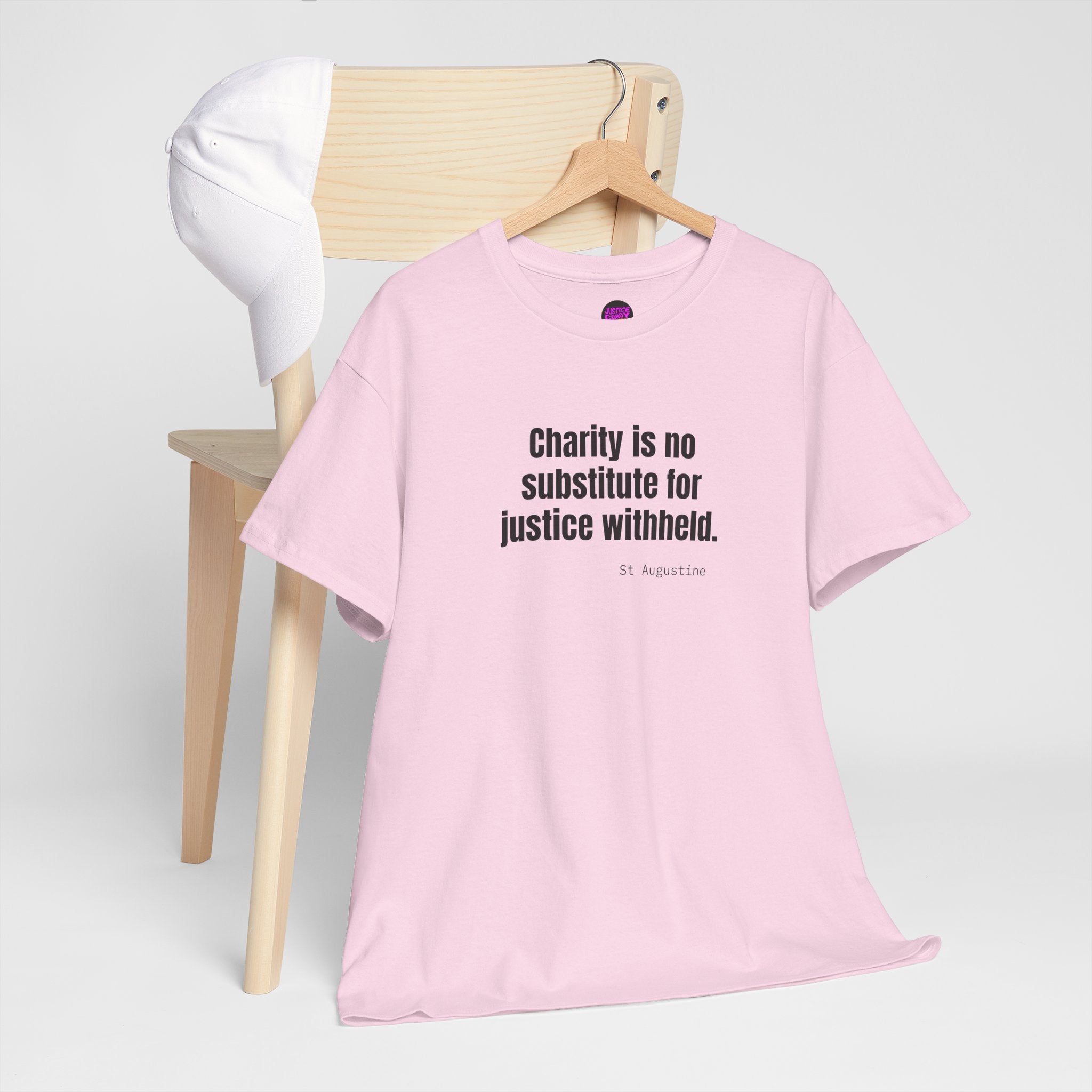 Justice Over Charity T-Shirt - Activist Apparel - Justice Candy Apparel