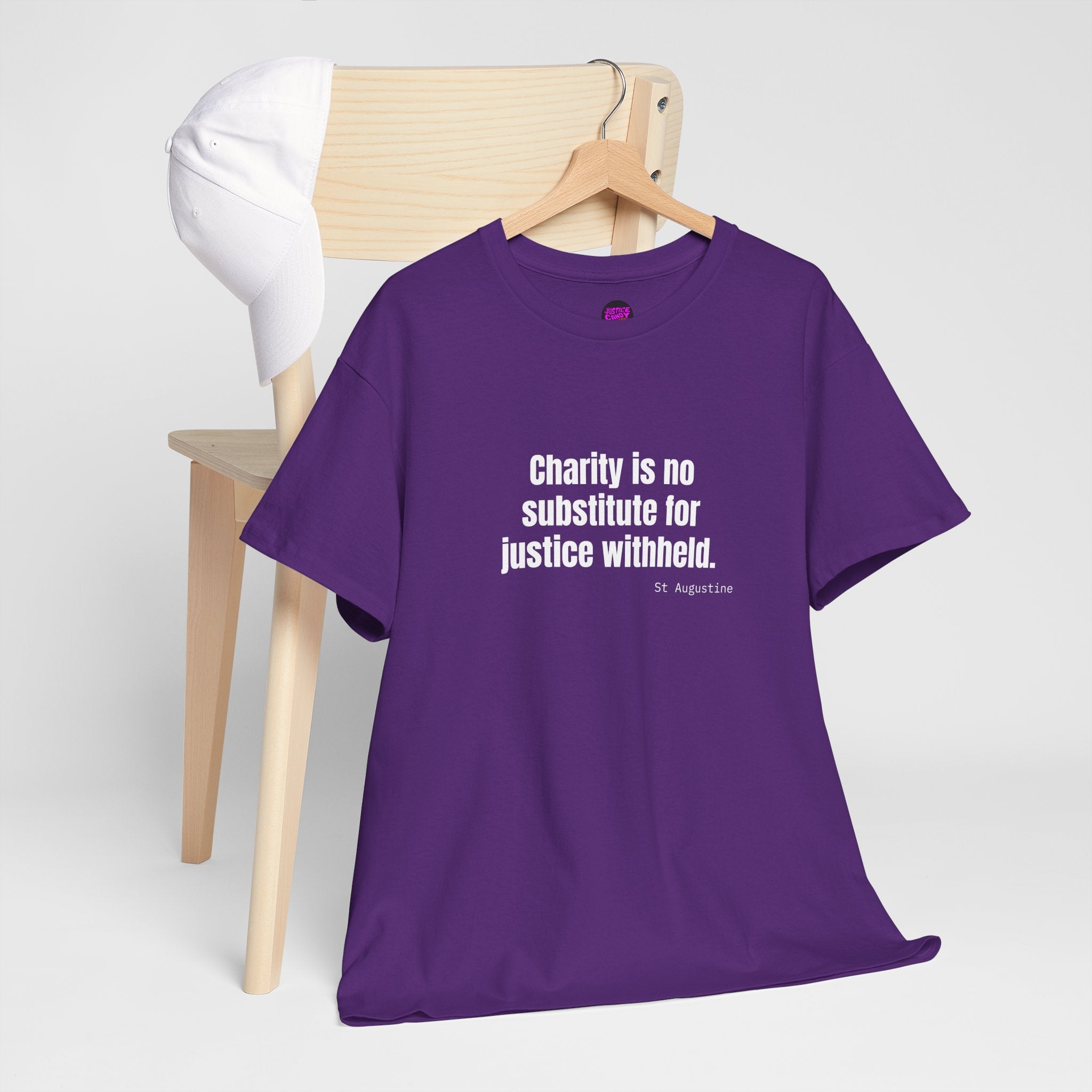 Justice Over Charity T-Shirt - Activist Apparel - Justice Candy Apparel