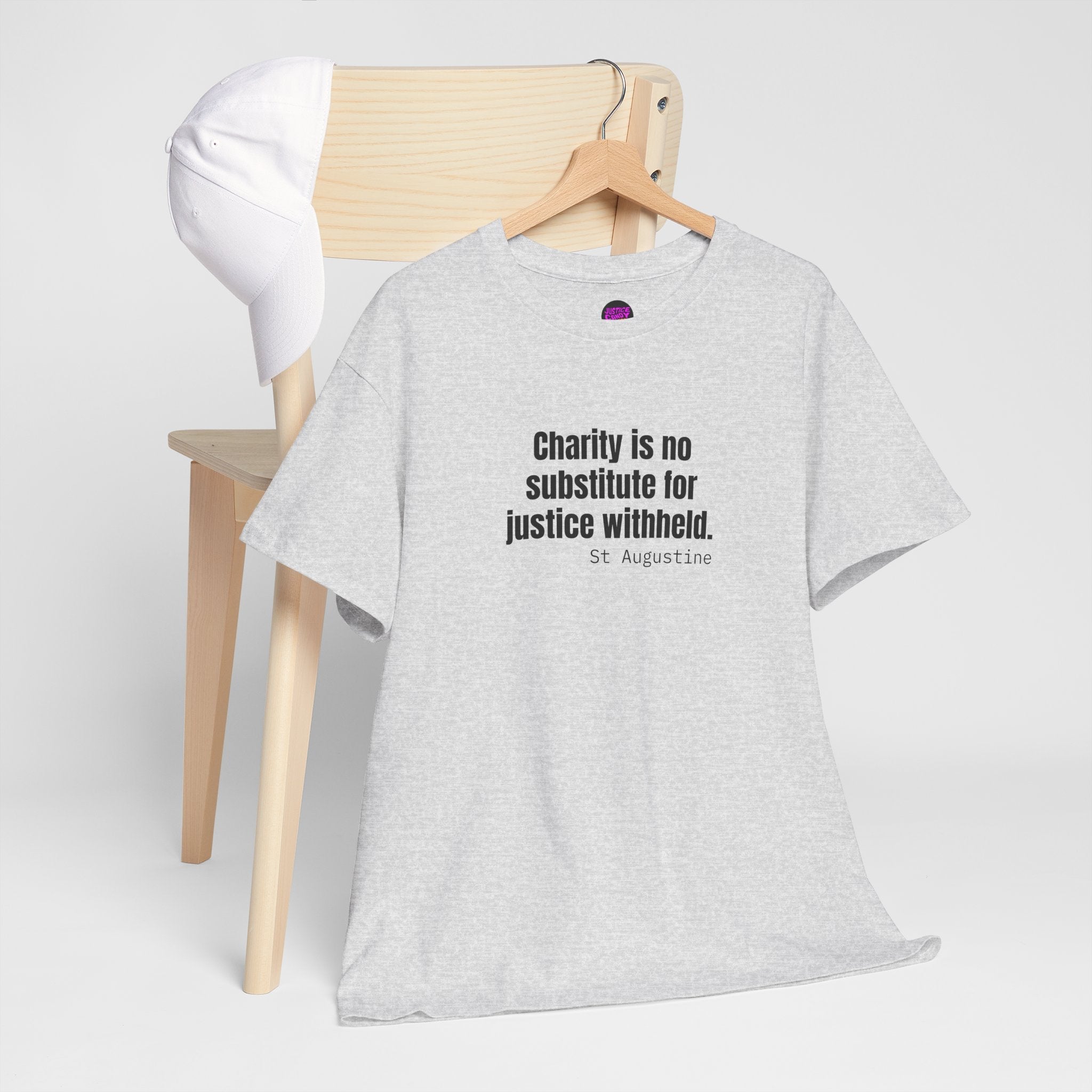 Justice Over Charity T-Shirt - Activist Apparel - Justice Candy Apparel