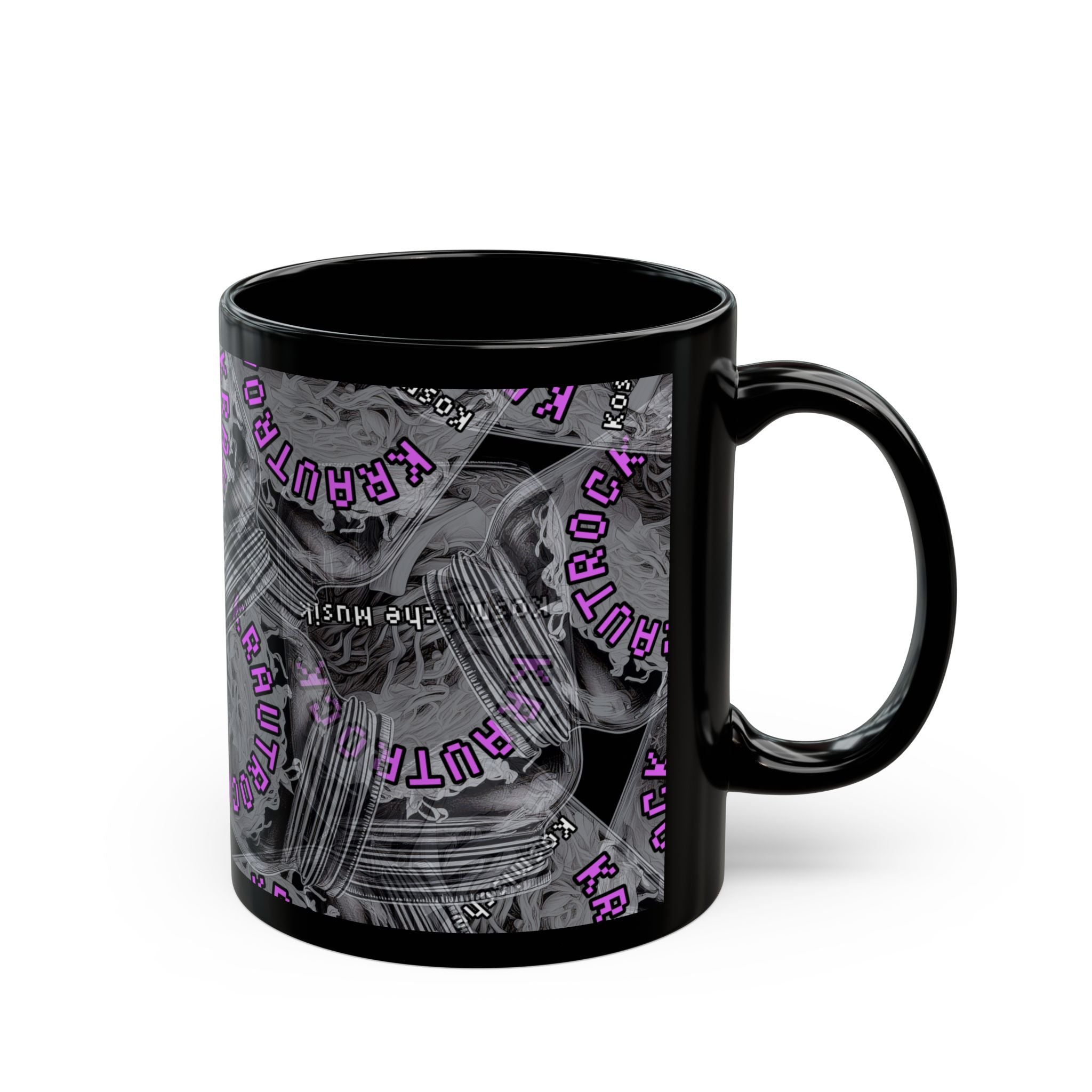 Krautrock Your World German Music History Black Mug - Justice Candy Apparel