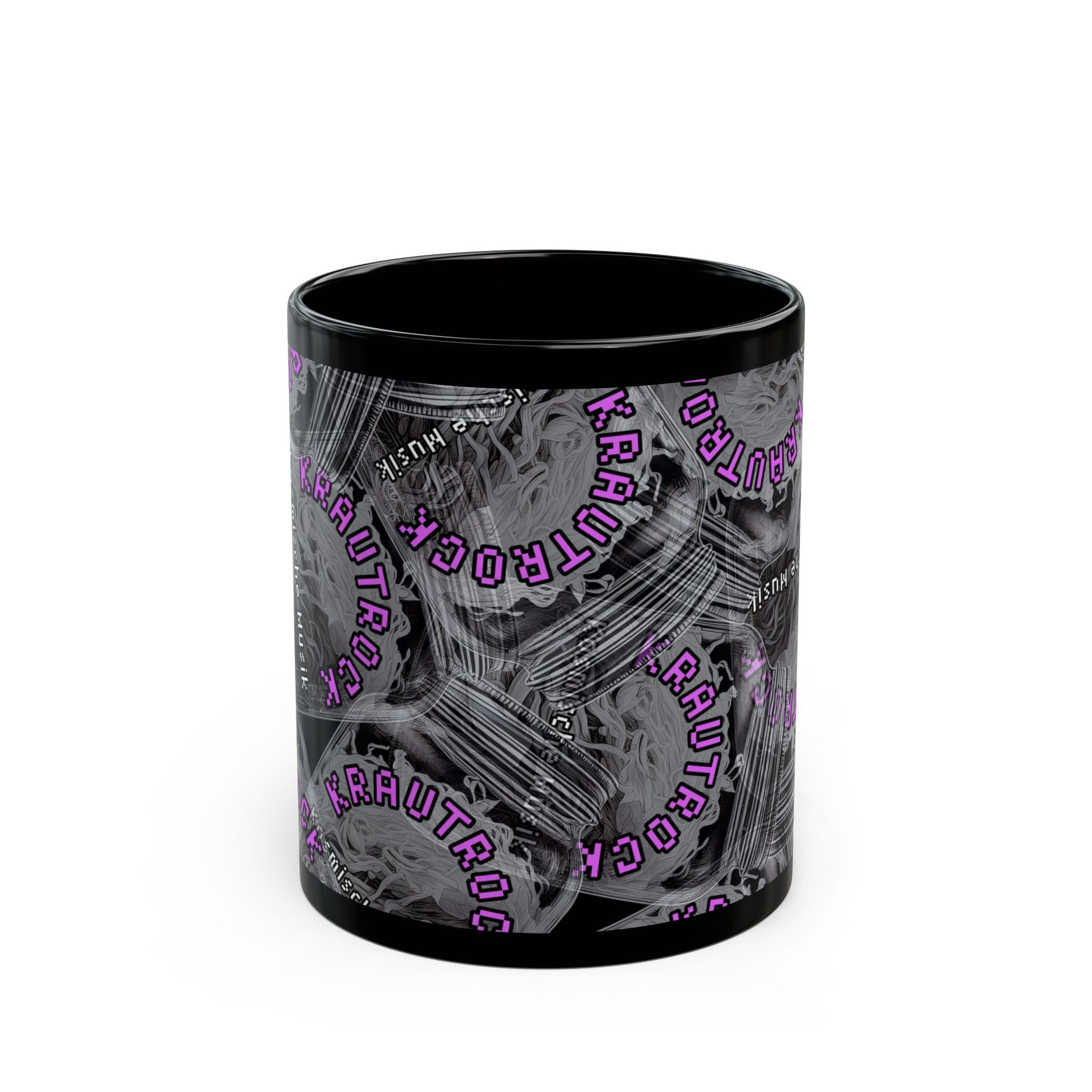 Krautrock Your World German Music History Black Mug - Justice Candy Apparel